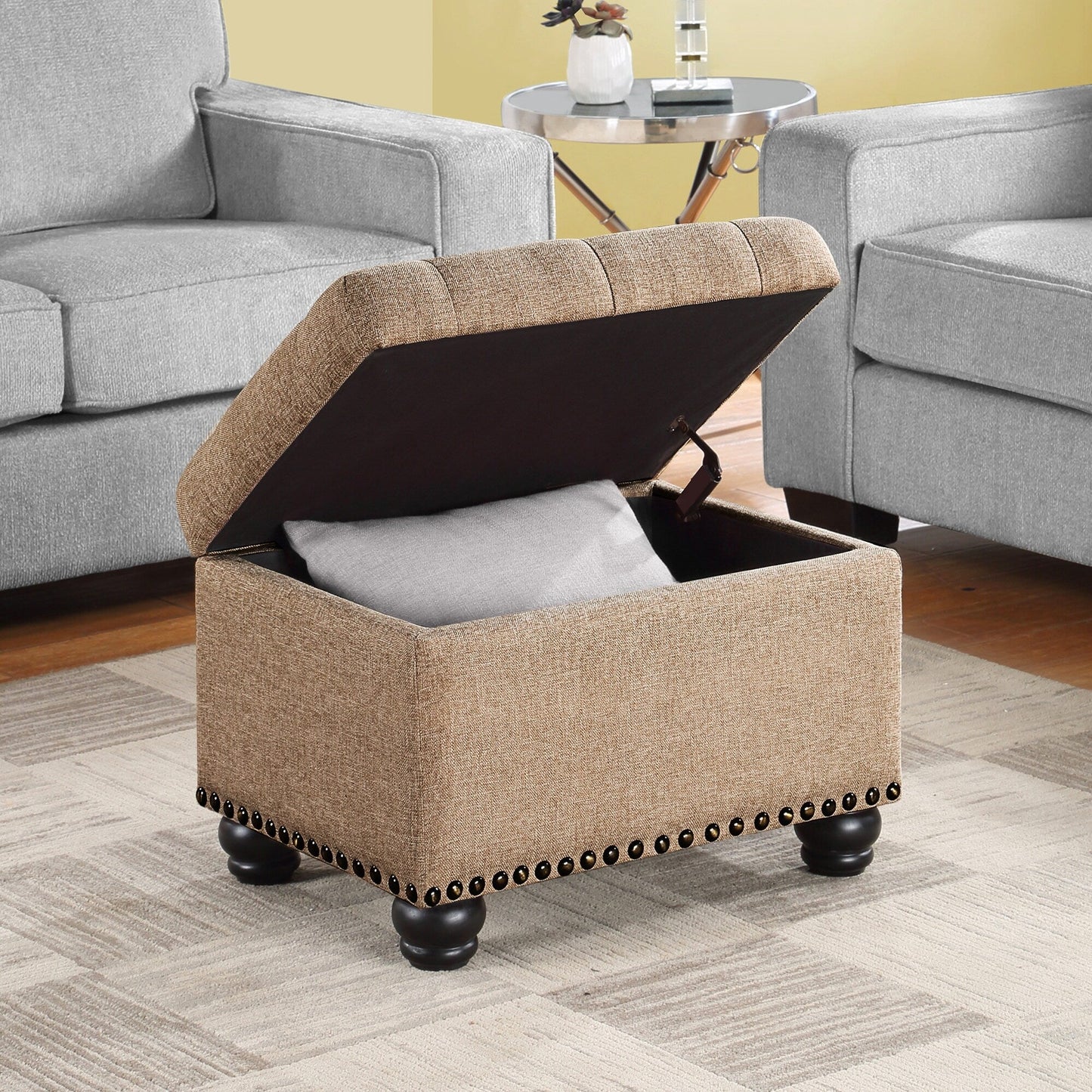 Convenience Concepts Designs4Comfort 5th Avenue Storage Ottoman