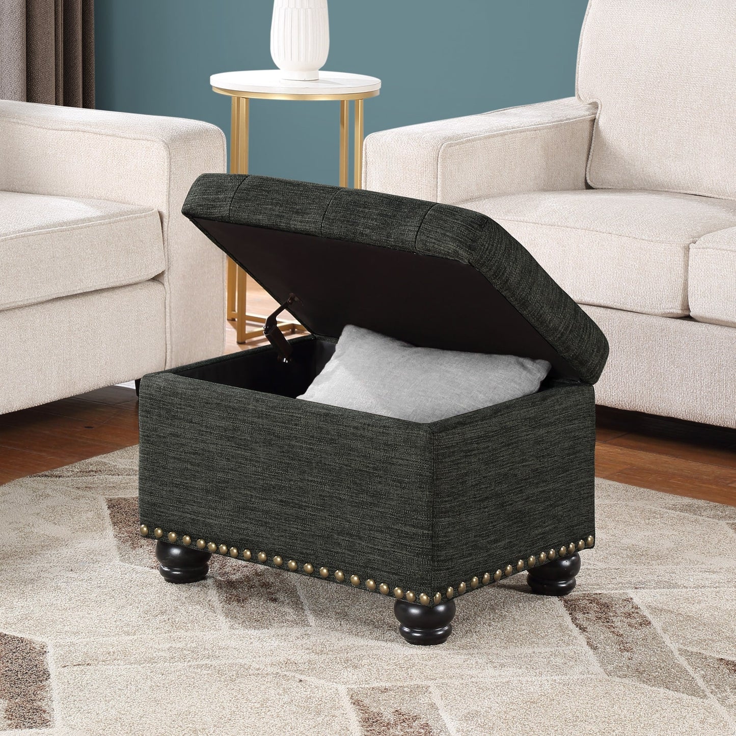 Convenience Concepts Designs4Comfort 5th Avenue Storage Ottoman