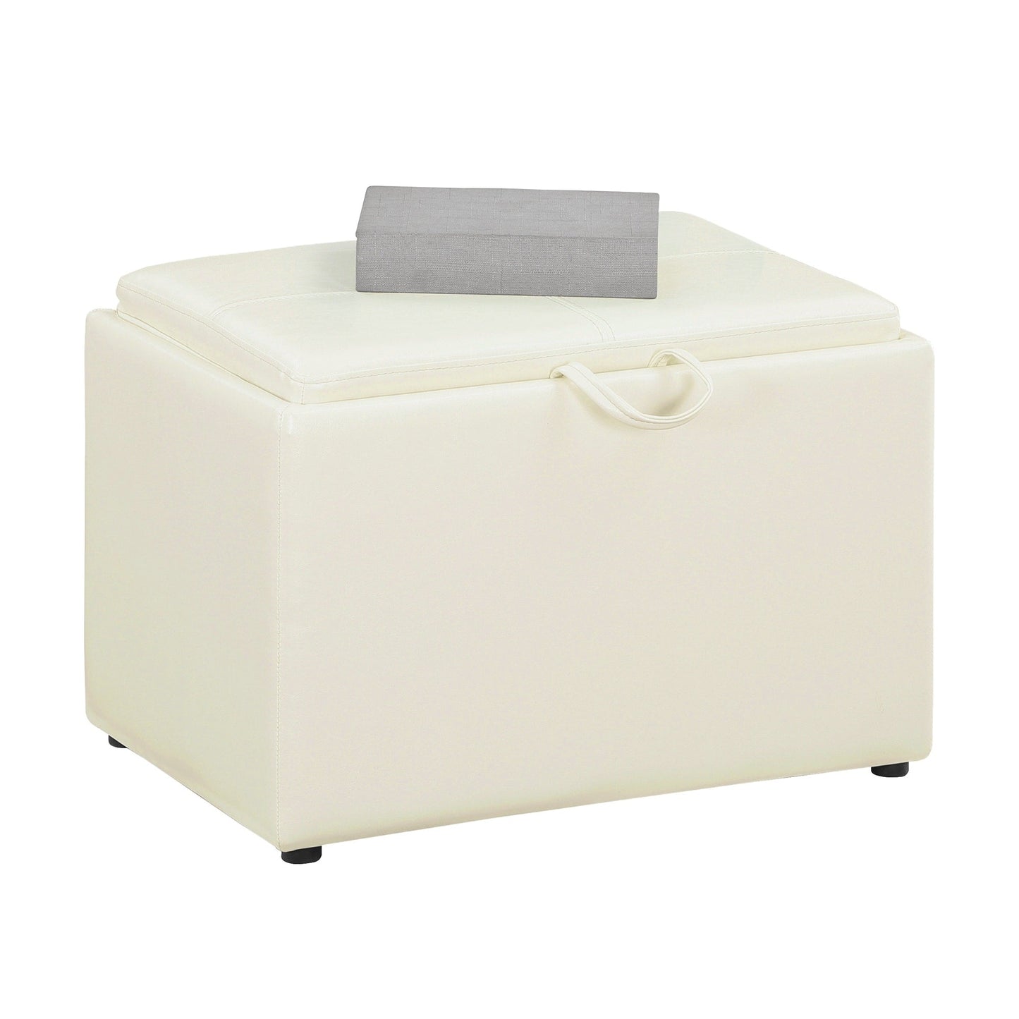 Convenience Concepts Designs4Comfort Accent Storage Ottoman with Reversible Tray