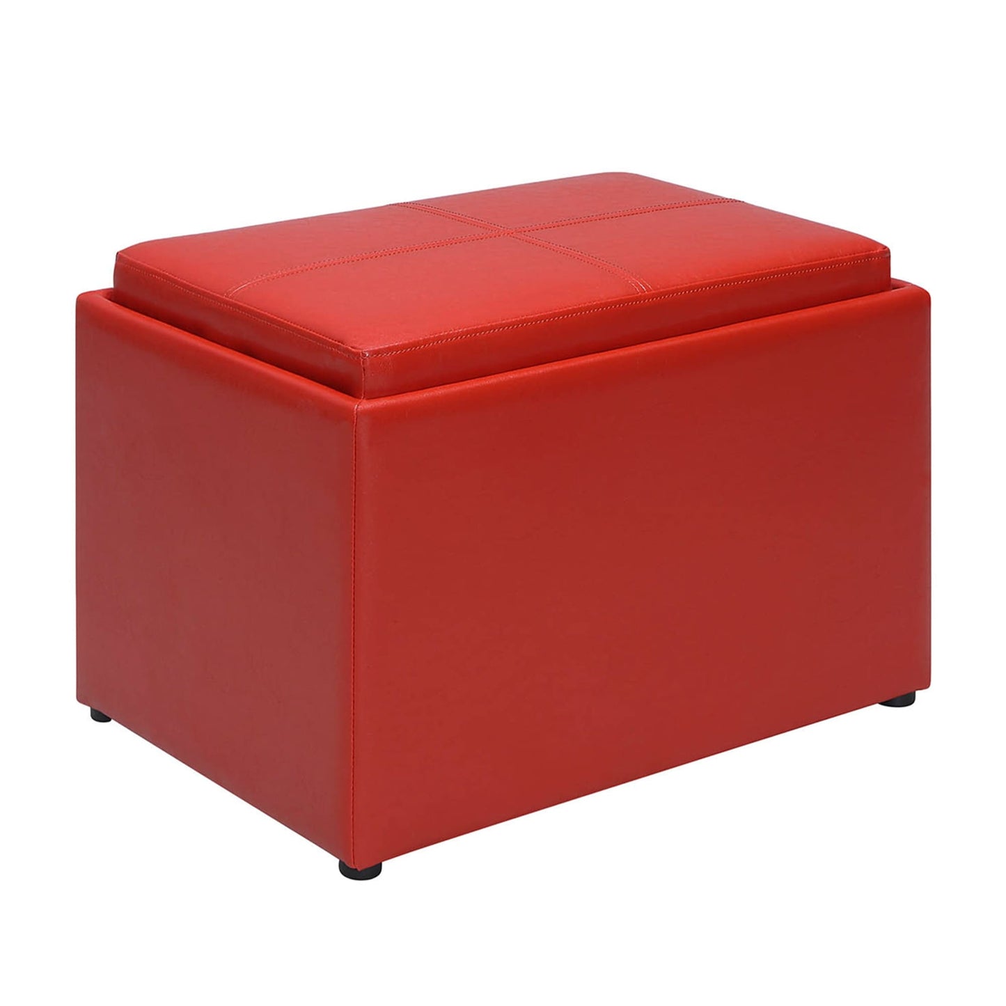 Convenience Concepts Designs4Comfort Accent Storage Ottoman with Reversible Tray