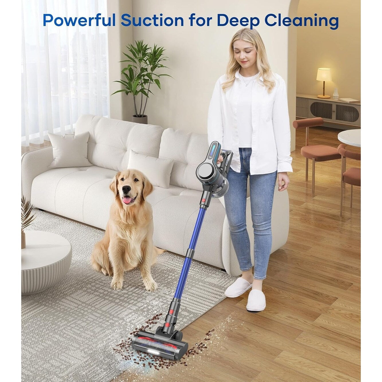 Cordless Vacuum Cleaner for Hardwood Floor Carpet Pet Hair - Cordless Vacuum Cleaner