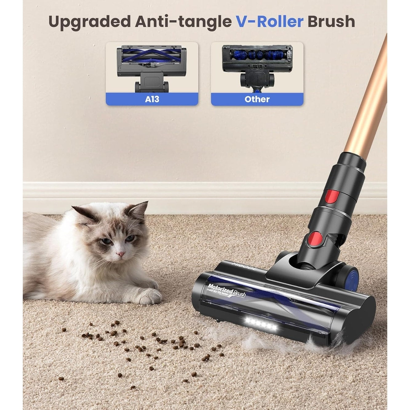 Cordless Vacuum Cleaner for Hardwood Floor Carpet Pet Hair - Cordless Vacuum Cleaner
