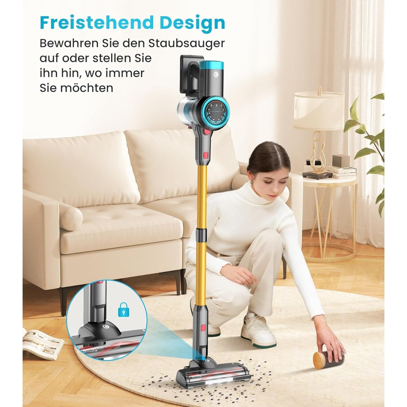 Cordless Vacuum Cleaner for Hardwood Floor Carpet Pet Hair - Cordless Vacuum Cleaner