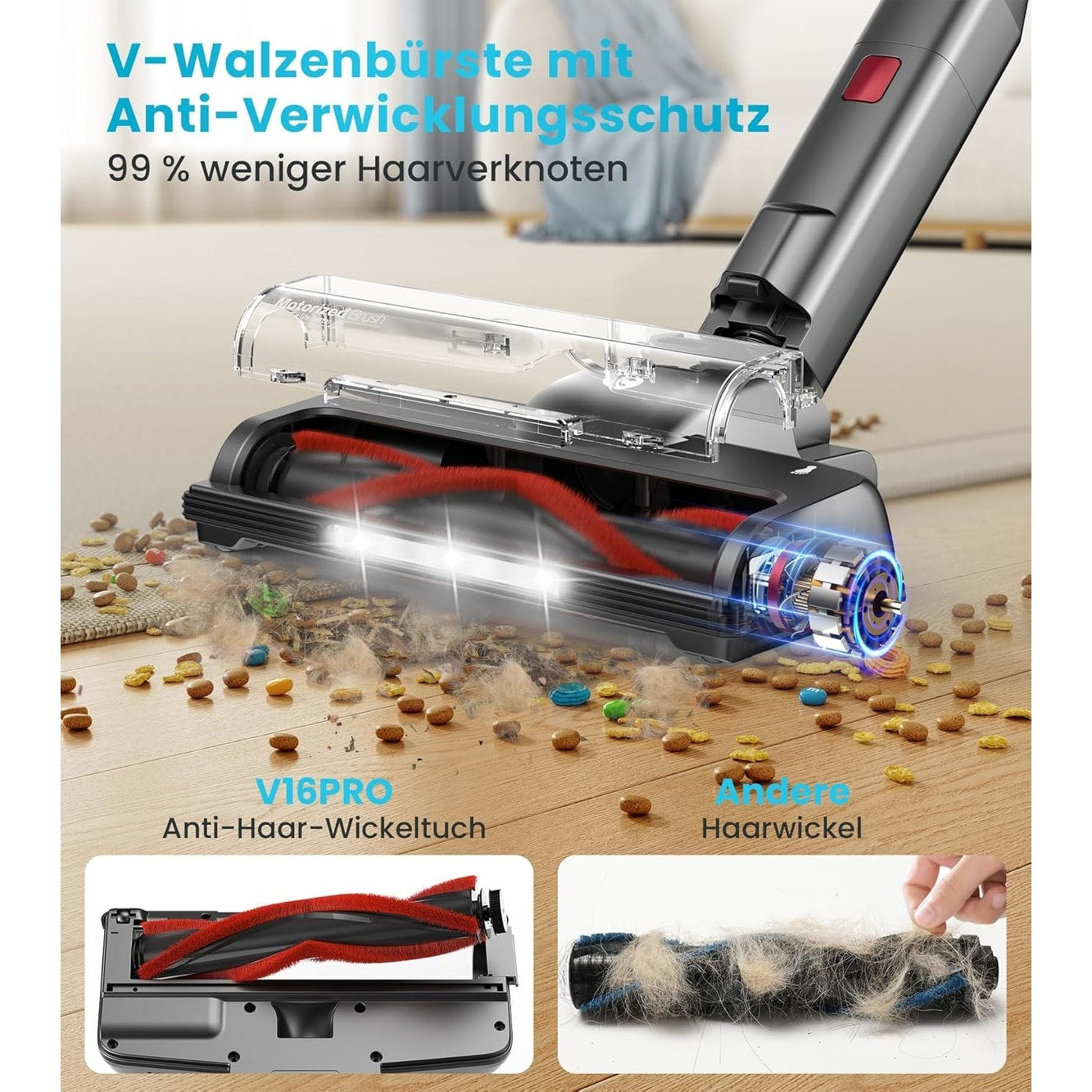 Cordless Vacuum Cleaner for Hardwood Floor Carpet Pet Hair - Cordless Vacuum Cleaner