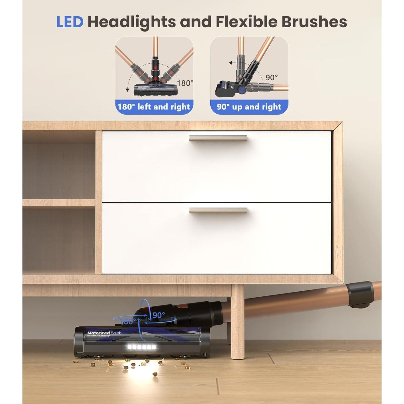 Cordless Vacuum Cleaner for Hardwood Floor Carpet Pet Hair - Cordless Vacuum Cleaner