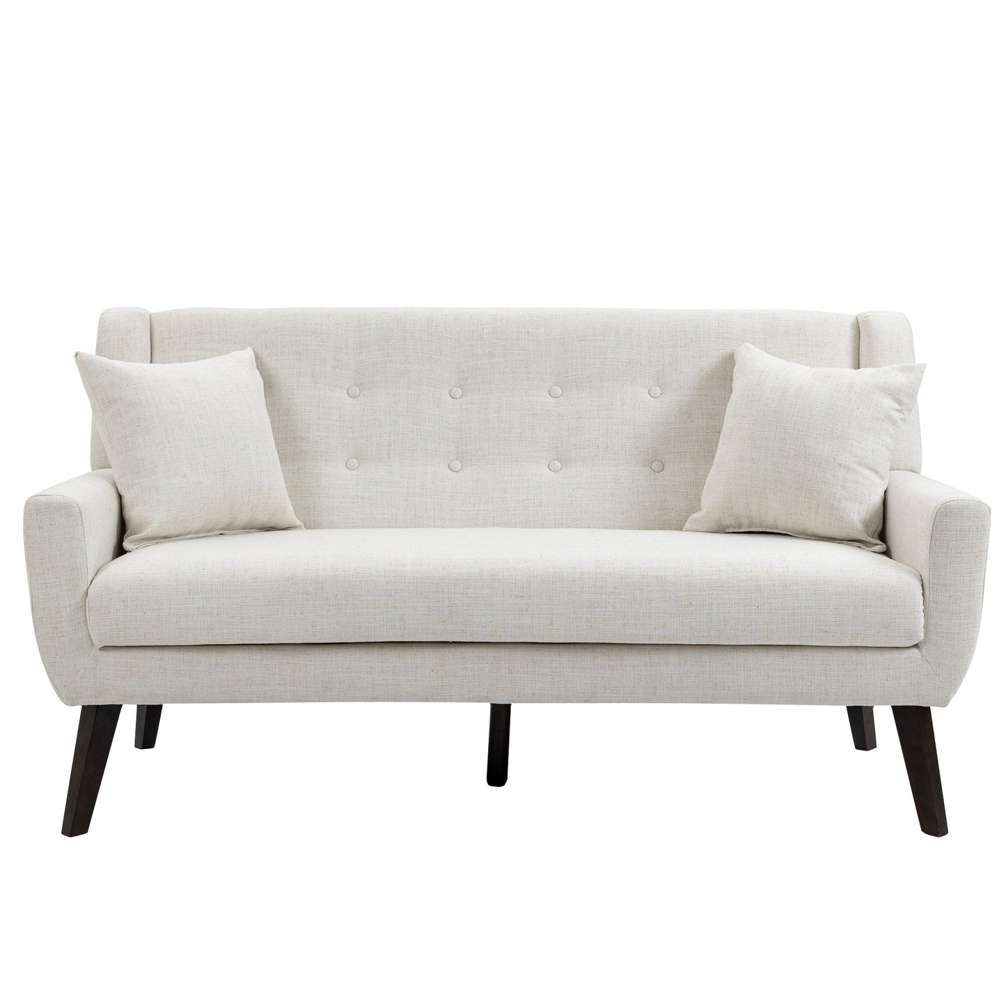 Cotton/ Linen Look Fabric Modern Accent Chair Armchair
