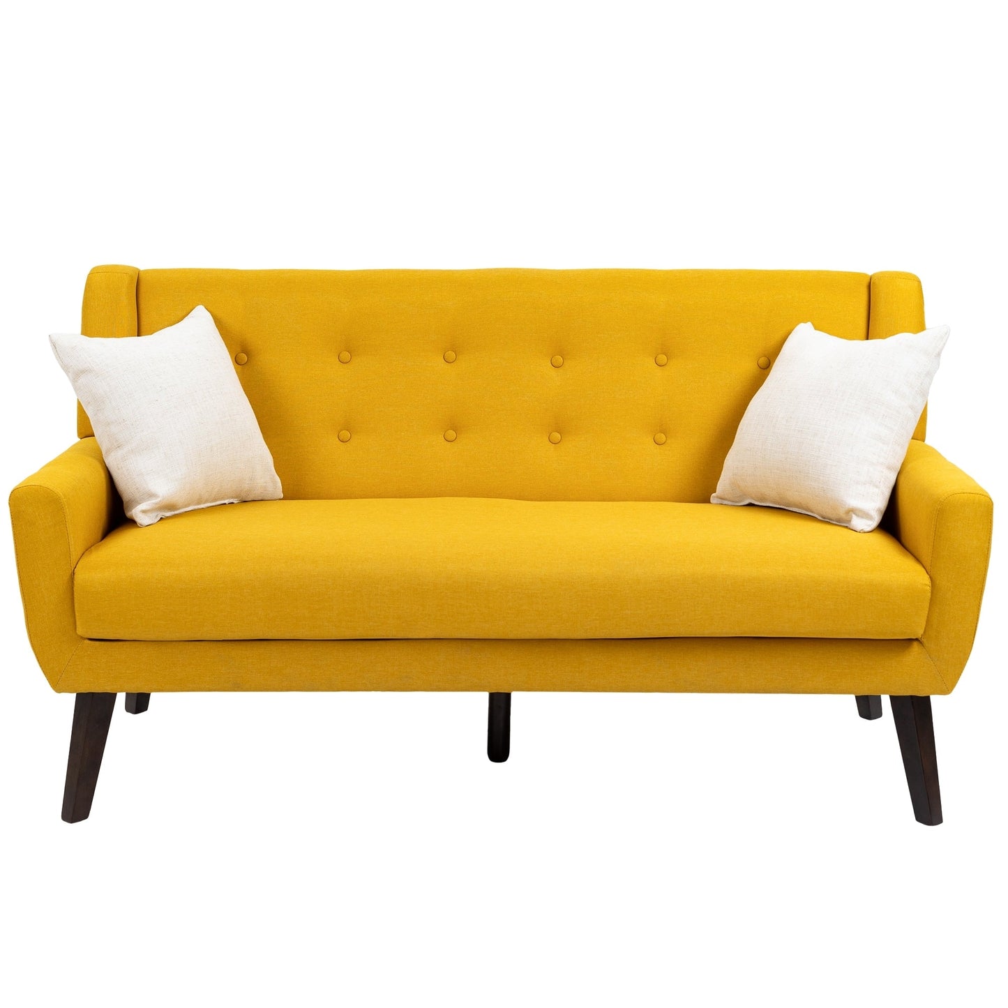 Cotton/ Linen Look Fabric Modern Accent Chair Armchair