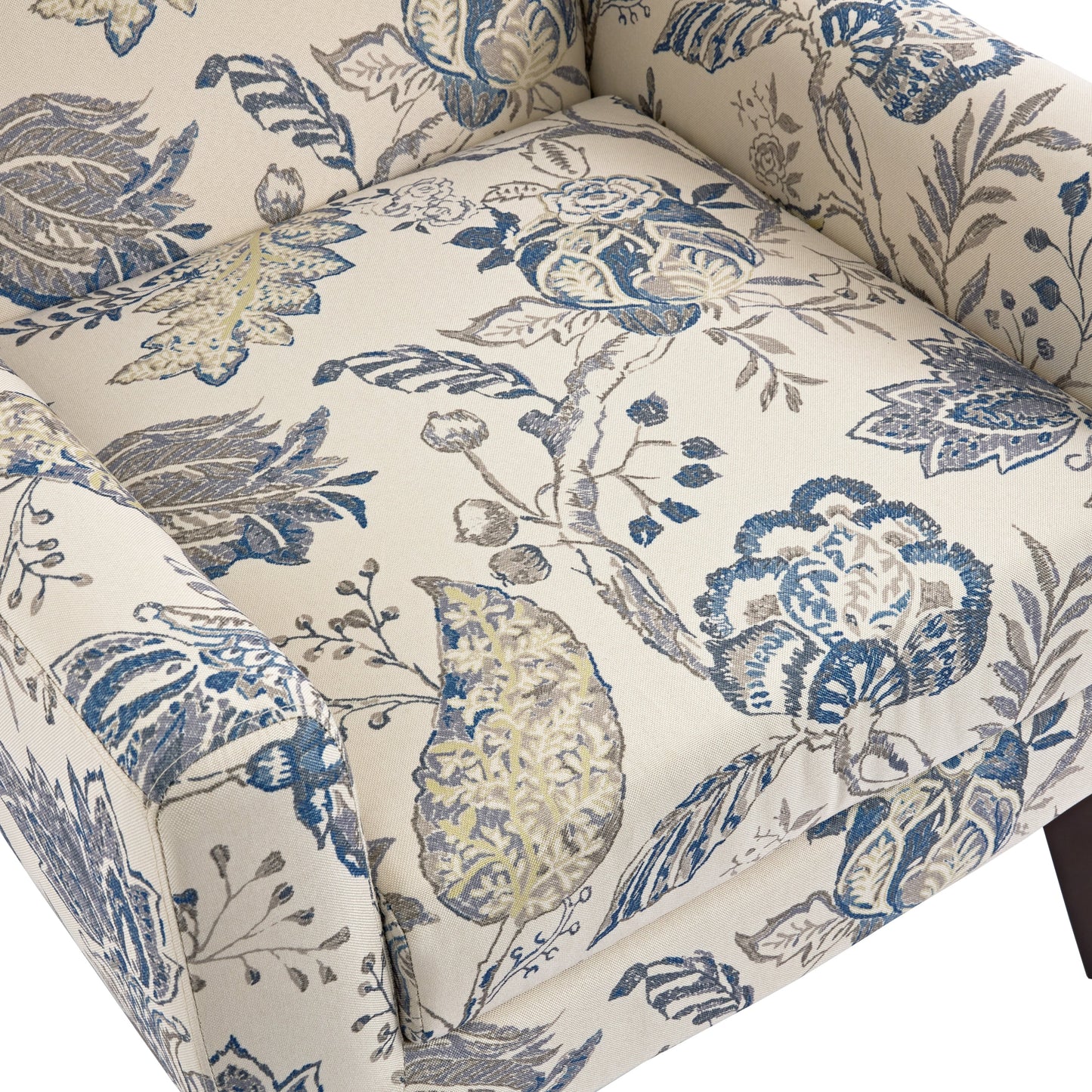 Cotton/ Linen Look Fabric Modern Accent Chair Armchair