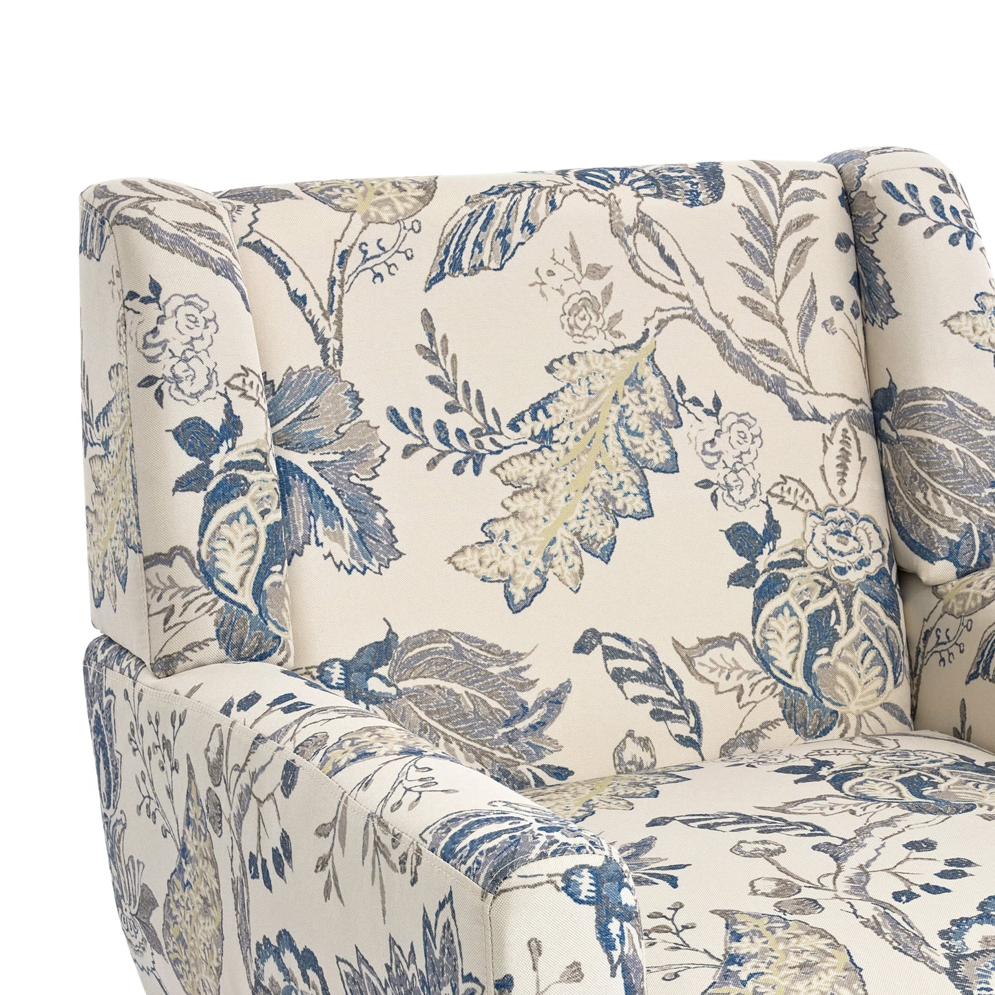 Cotton/ Linen Look Fabric Modern Accent Chair Armchair