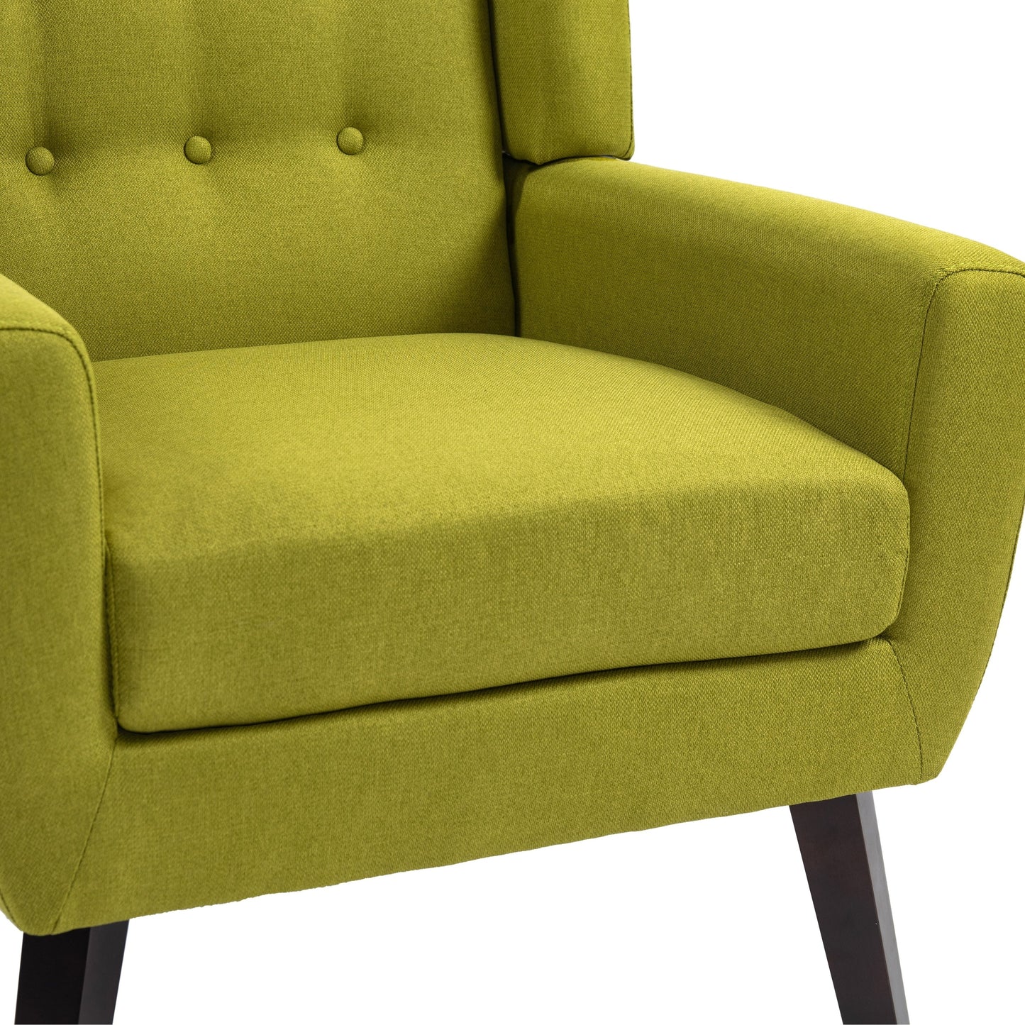 Cotton/ Linen Look Fabric Modern Accent Chair Armchair