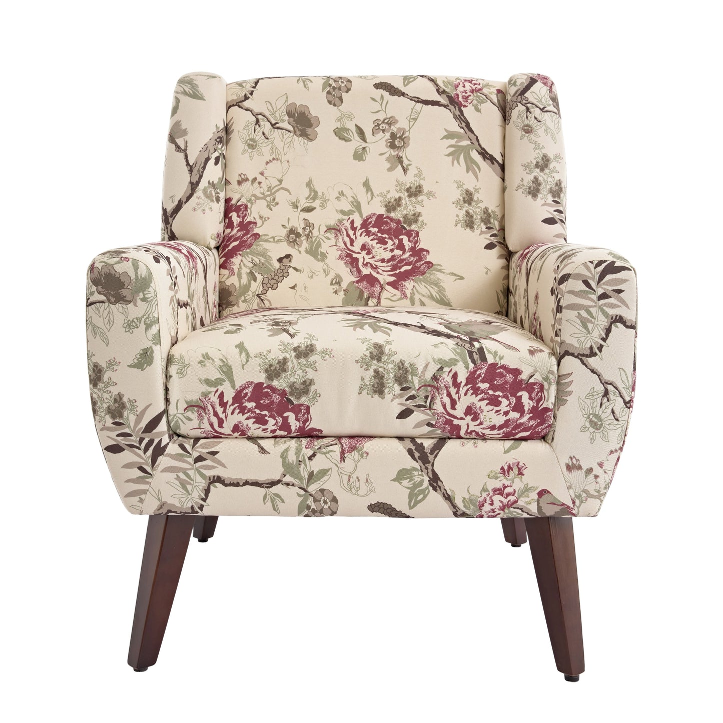 Cotton/ Linen Look Fabric Modern Accent Chair Armchair