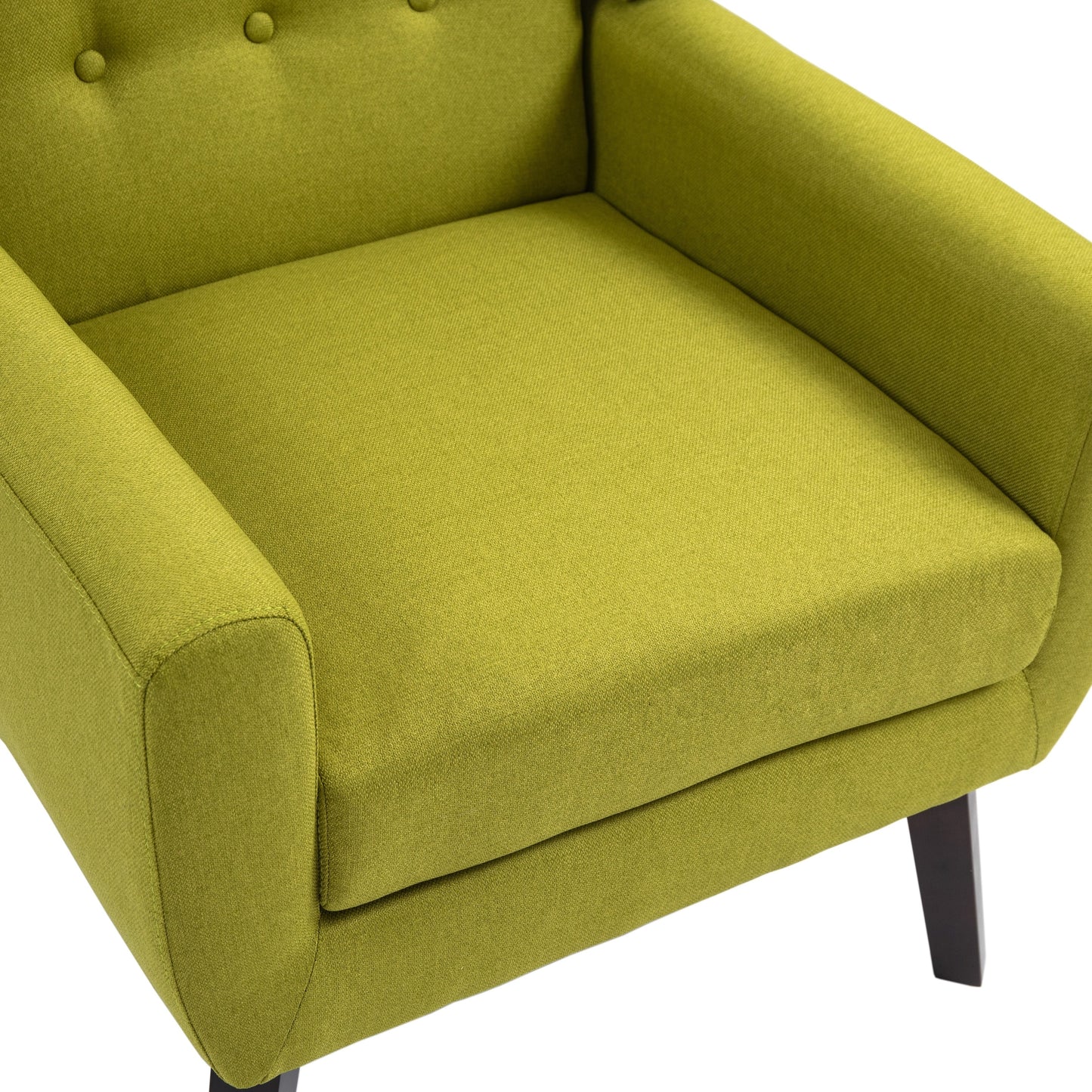 Cotton/ Linen Look Fabric Modern Accent Chair Armchair