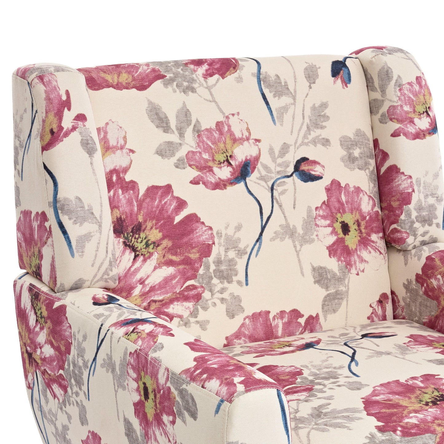Cotton/ Linen Look Fabric Modern Accent Chair Armchair