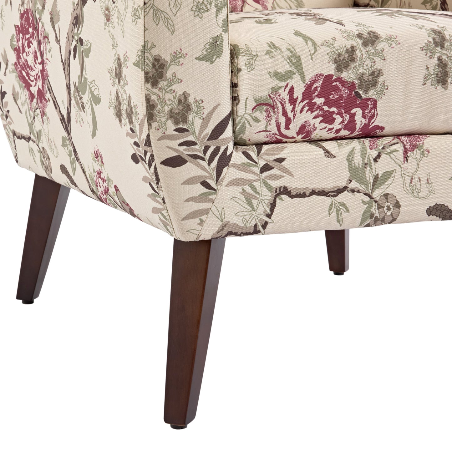Cotton/ Linen Look Fabric Modern Accent Chair Armchair
