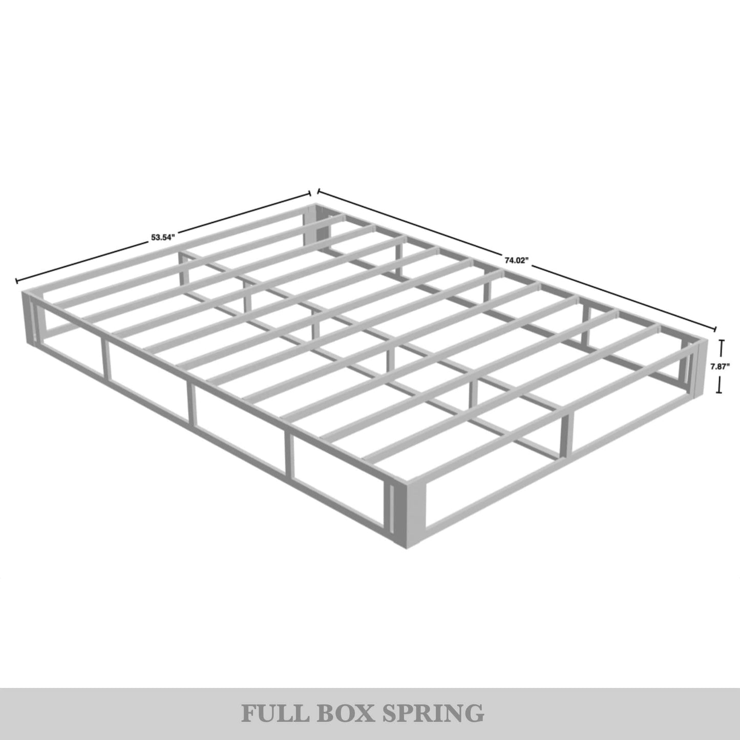 CraftPorch Upholstered Linen Metal Box Spring
