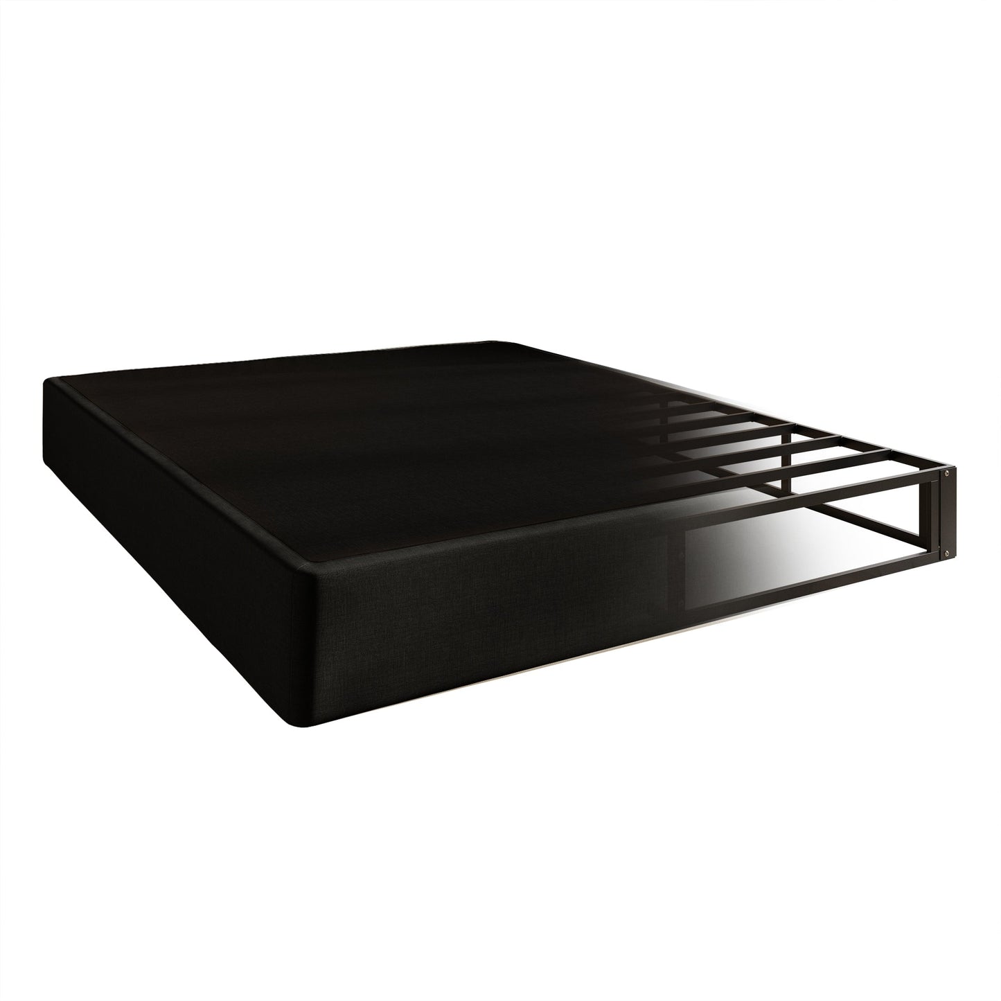 CraftPorch Upholstered Linen Metal Box Spring