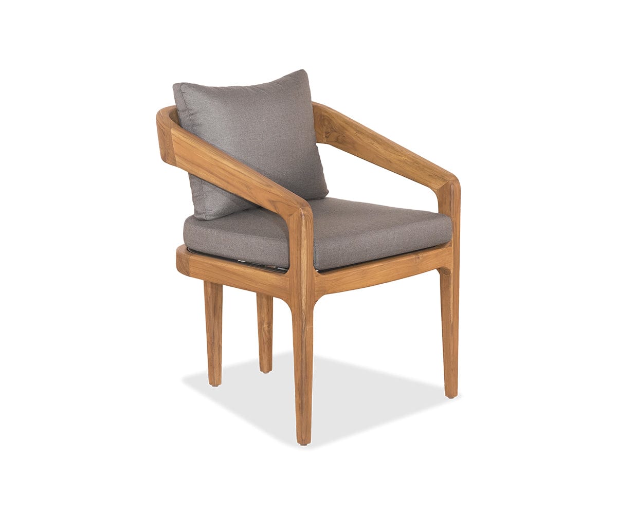 Chaise de salle à manger en teck Amar
