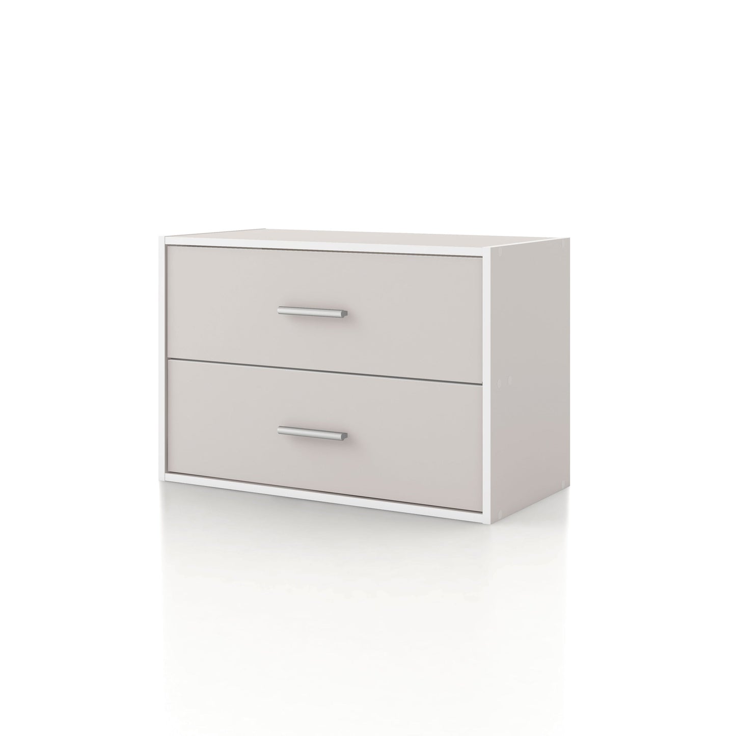 DH BASIC Modern Wood Customizable Stackable Storage Organizer - Cube Shelves, Drawer Cabinet, Bookcase with Doors by Denhour