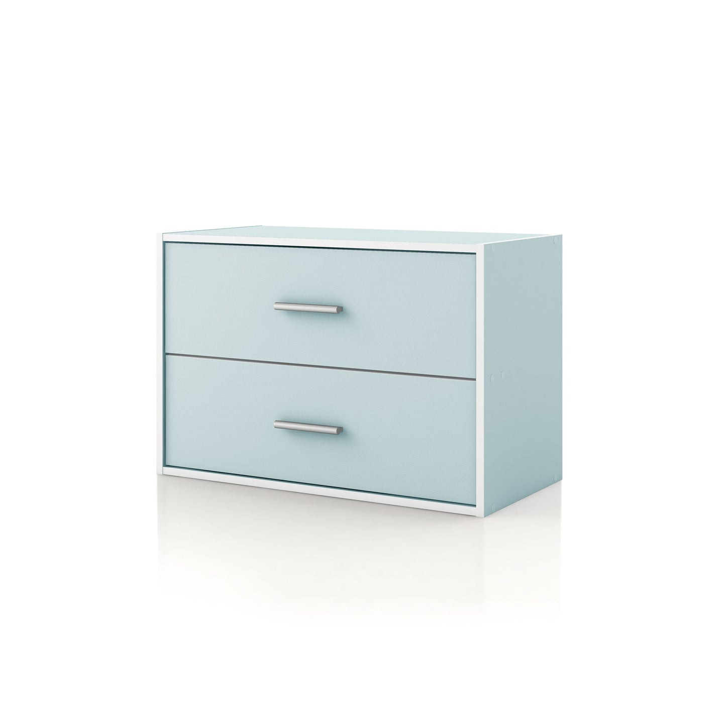 DH BASIC Modern Wood Customizable Stackable Storage Organizer - Cube Shelves, Drawer Cabinet, Bookcase with Doors by Denhour