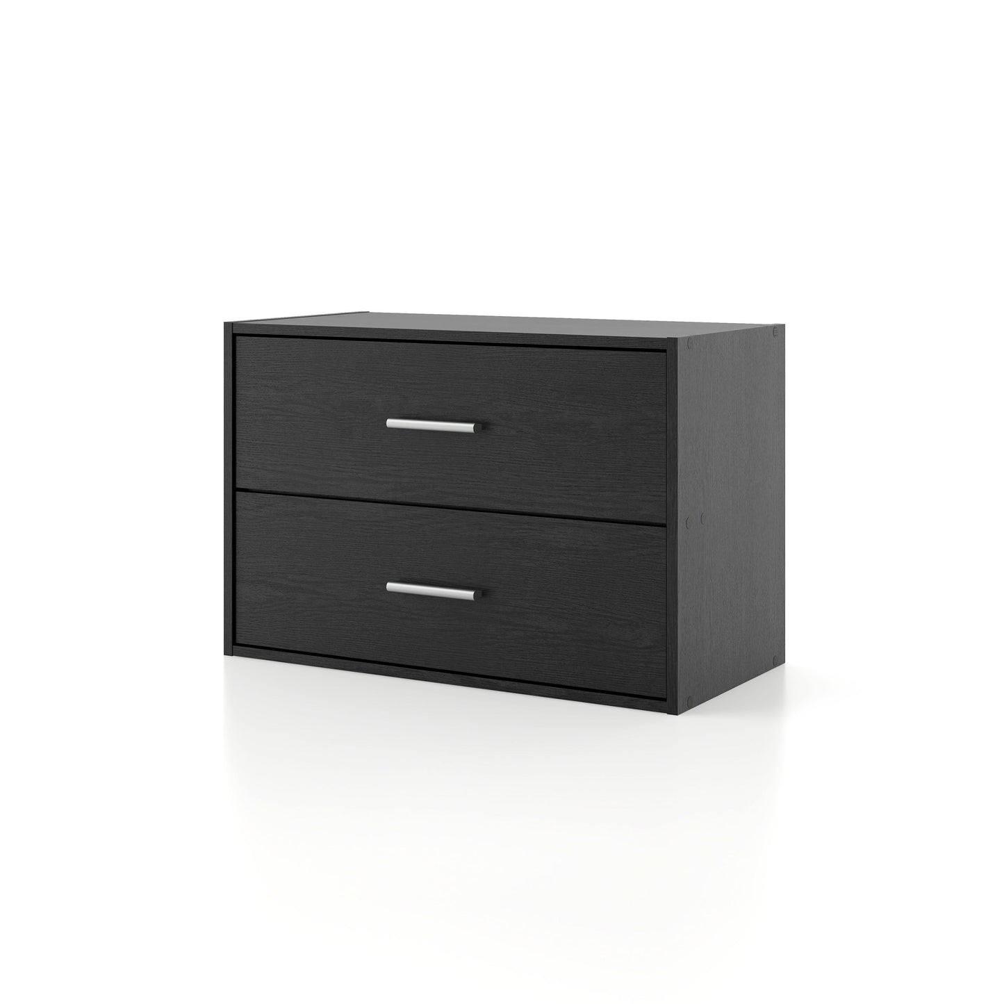 DH BASIC Modern Wood Customizable Stackable Storage Organizer - Cube Shelves, Drawer Cabinet, Bookcase with Doors by Denhour