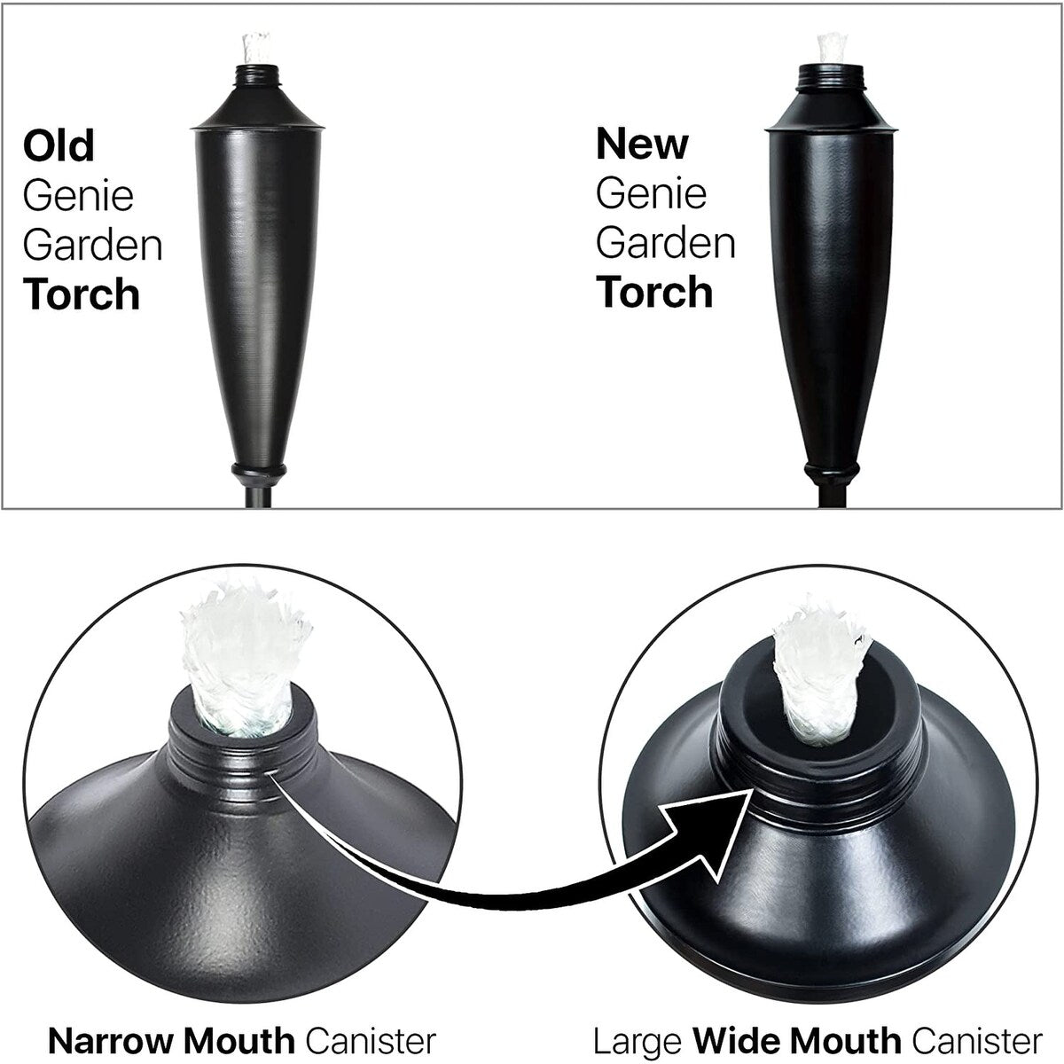Deco Home Set of 4 Garden Tiki Torch Citronella Metal Outdoor Torch - 60inch