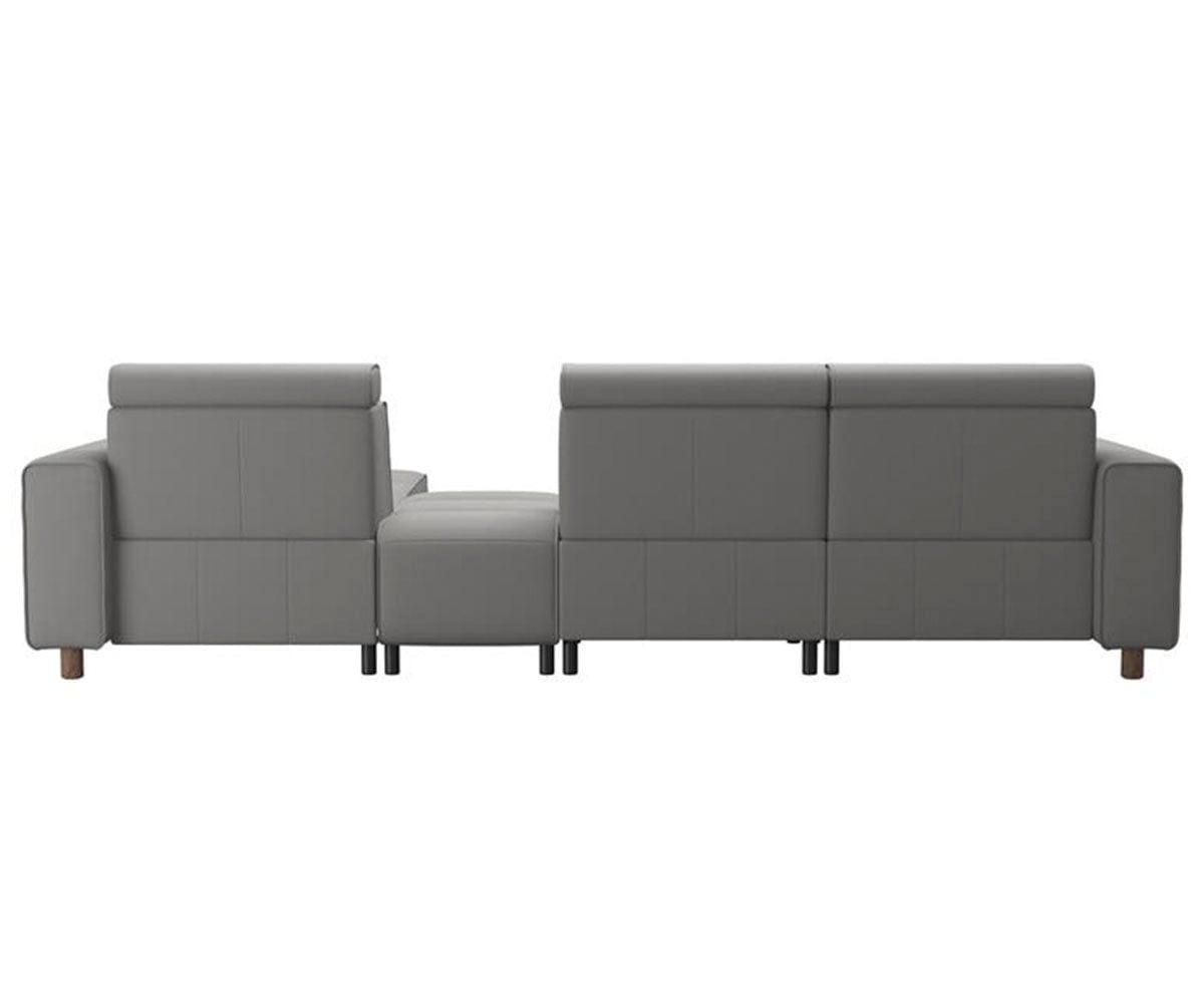 Canapé sectionnel inclinable électrique Stressless® Emily en cuir - Petit