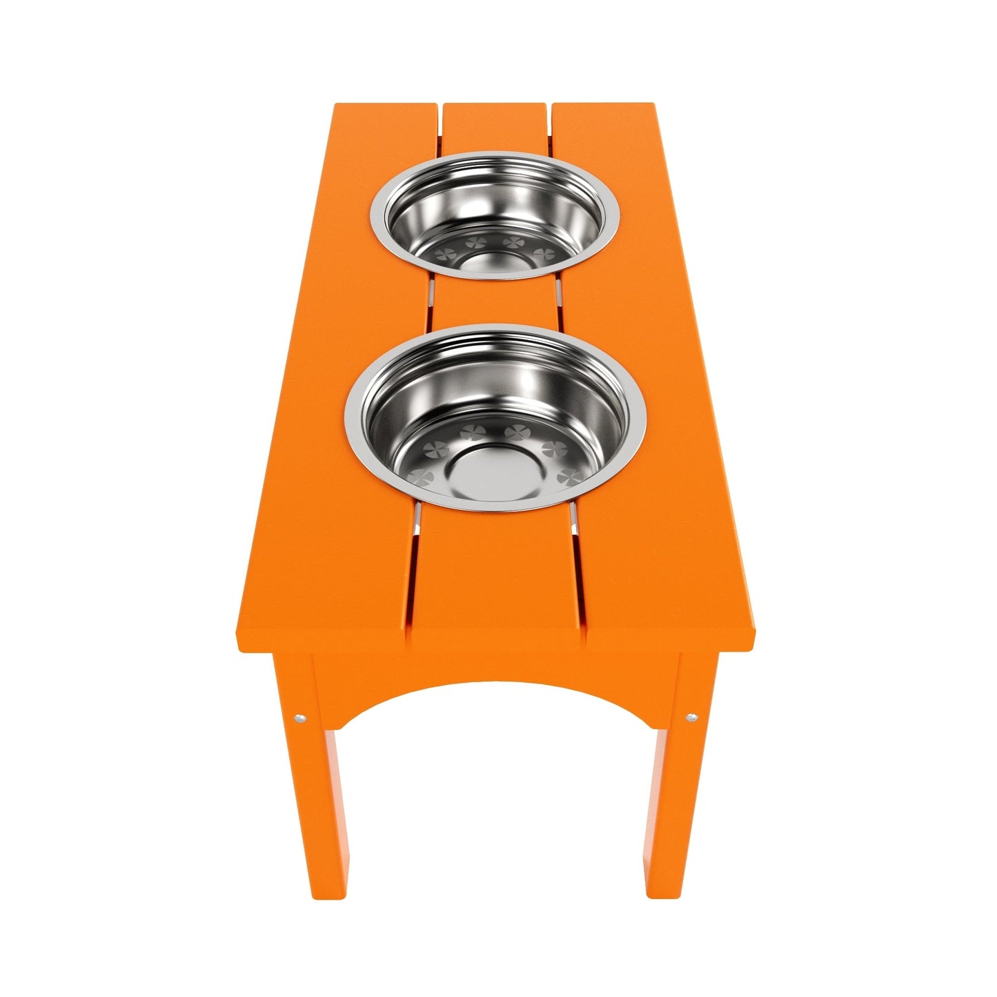 Polytrends Elevated Pet Feeder with Stainless Steel Bowls - N/A