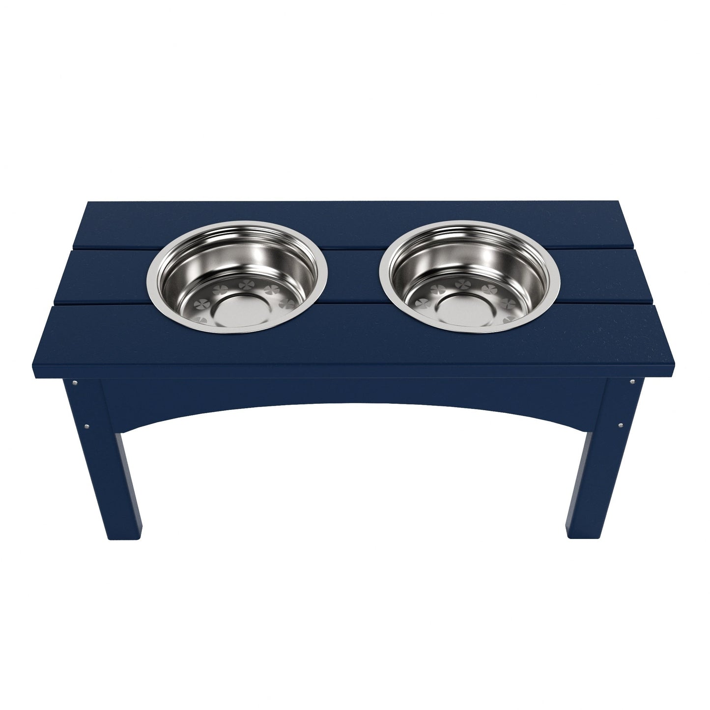 Polytrends Elevated Pet Feeder with Stainless Steel Bowls - N/A