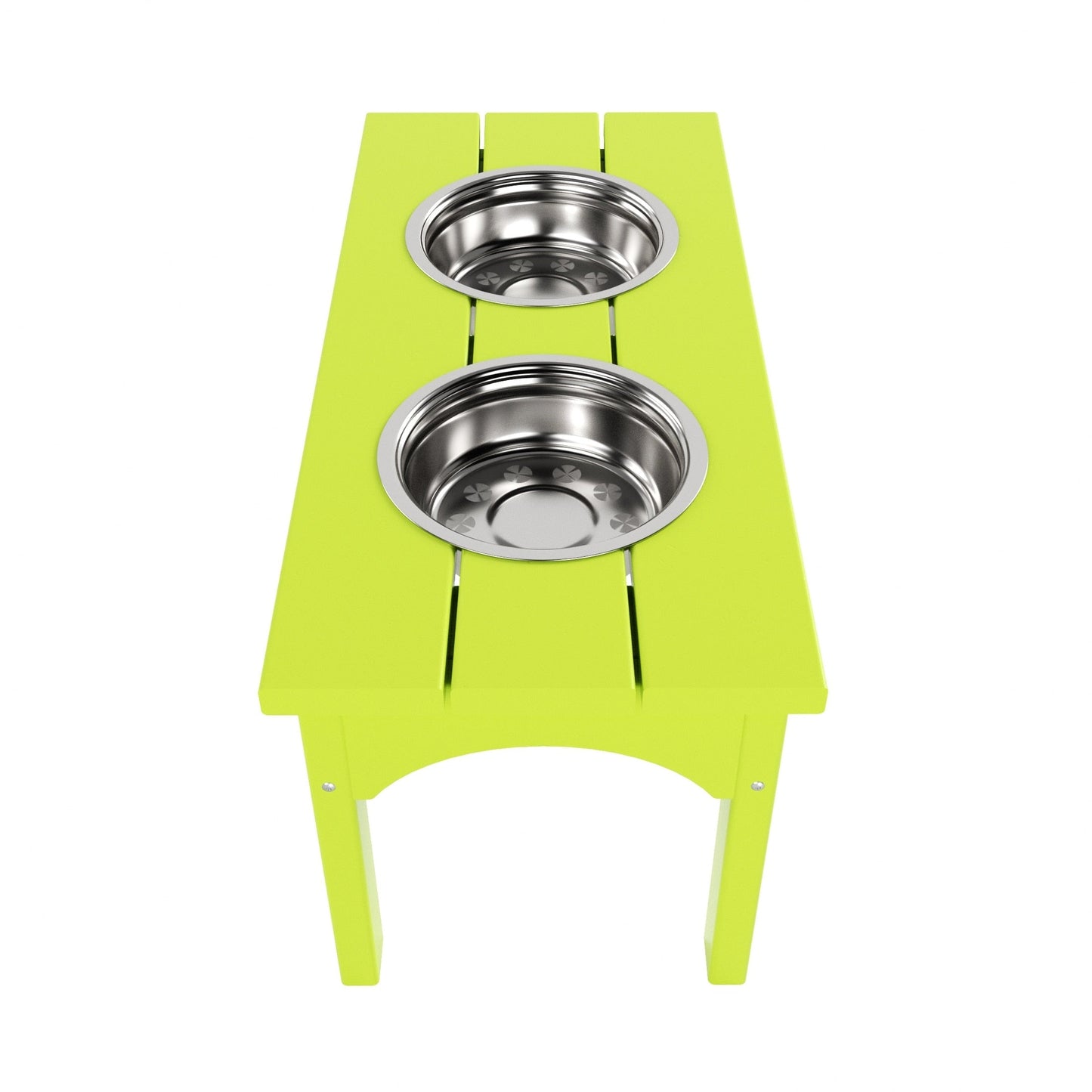 Polytrends Elevated Pet Feeder with Stainless Steel Bowls - N/A
