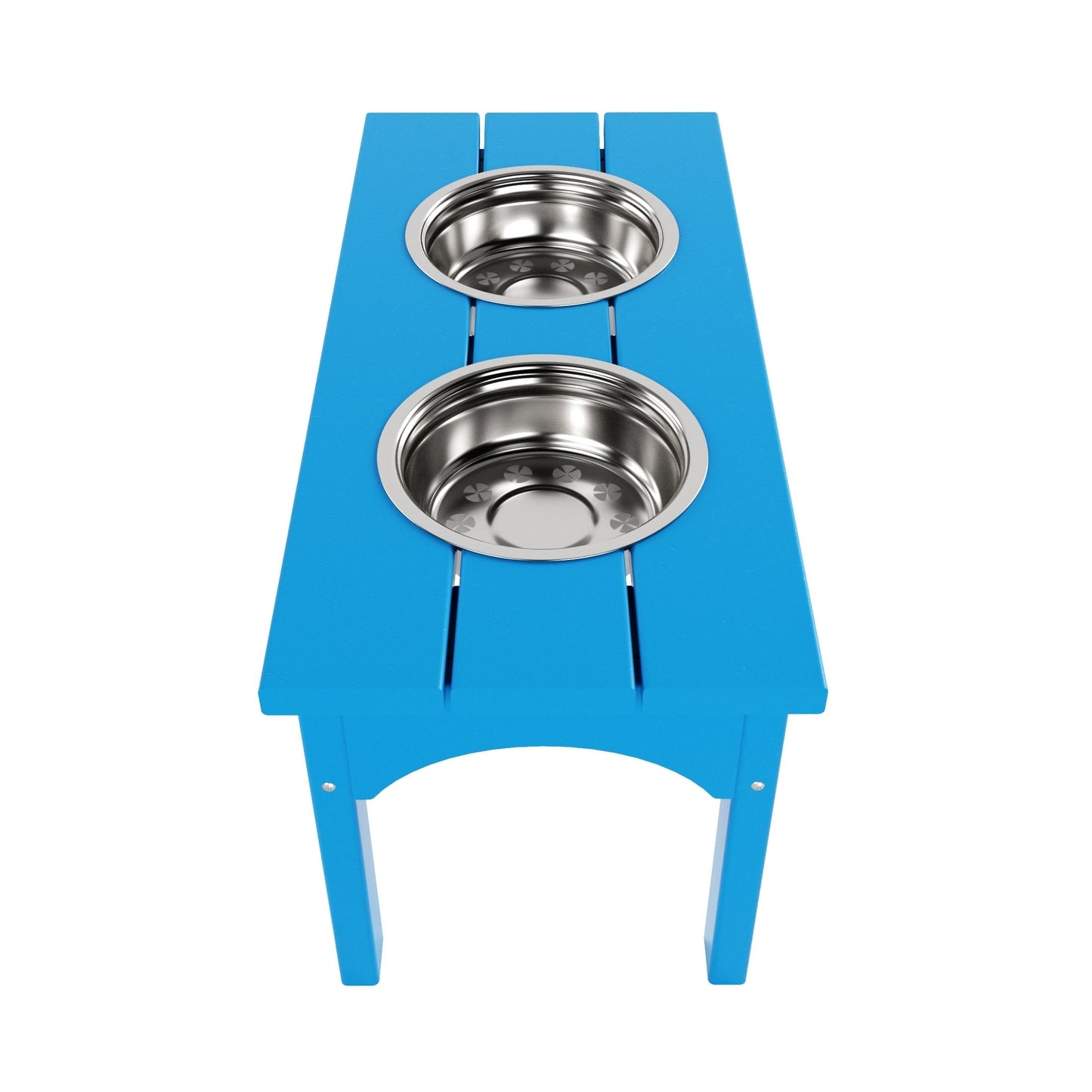 Polytrends Elevated Pet Feeder with Stainless Steel Bowls - N/A