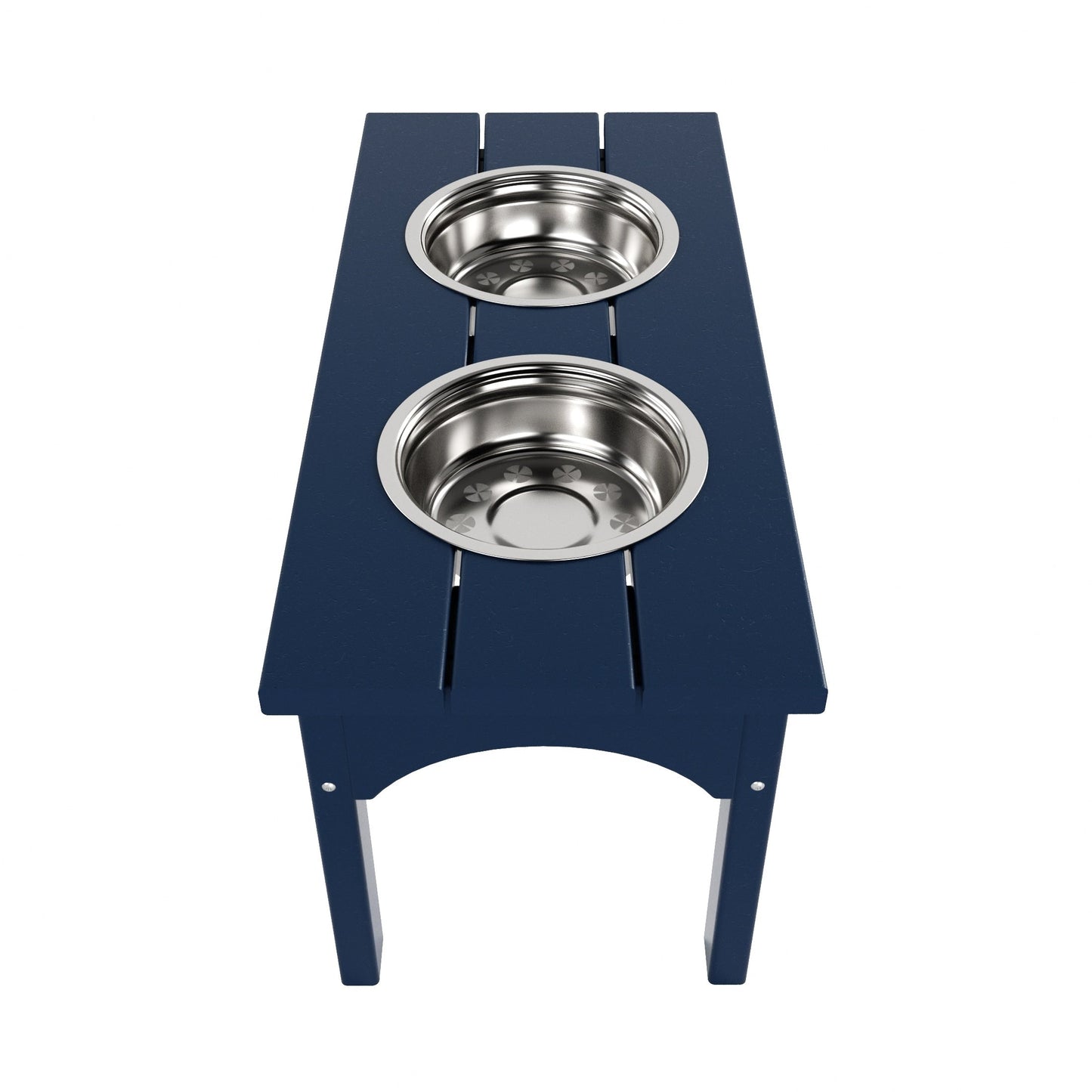 Polytrends Elevated Pet Feeder with Stainless Steel Bowls - N/A