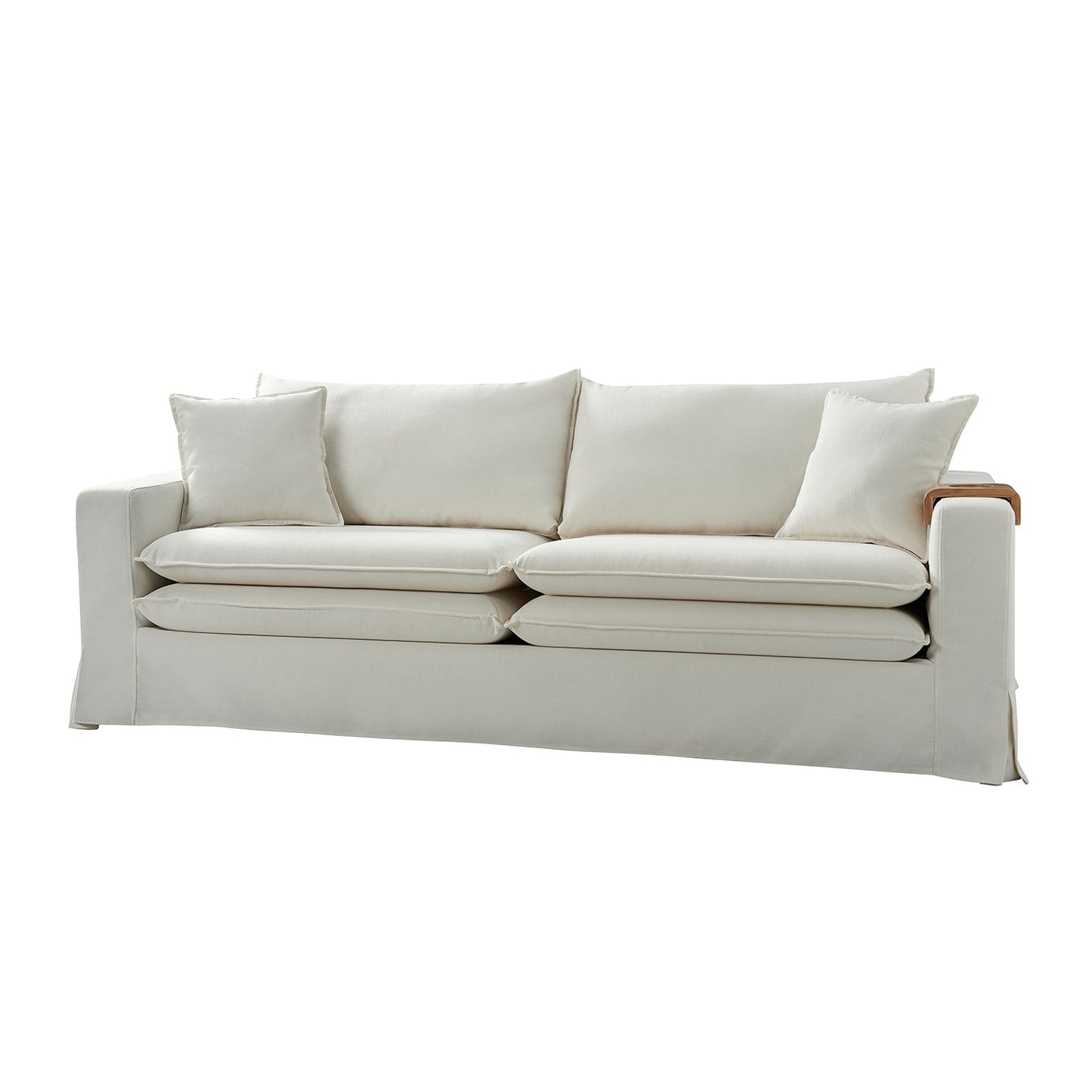 Canapé moderne Elias avec porte-gobelet et coussins réversibles par HULALA HOME