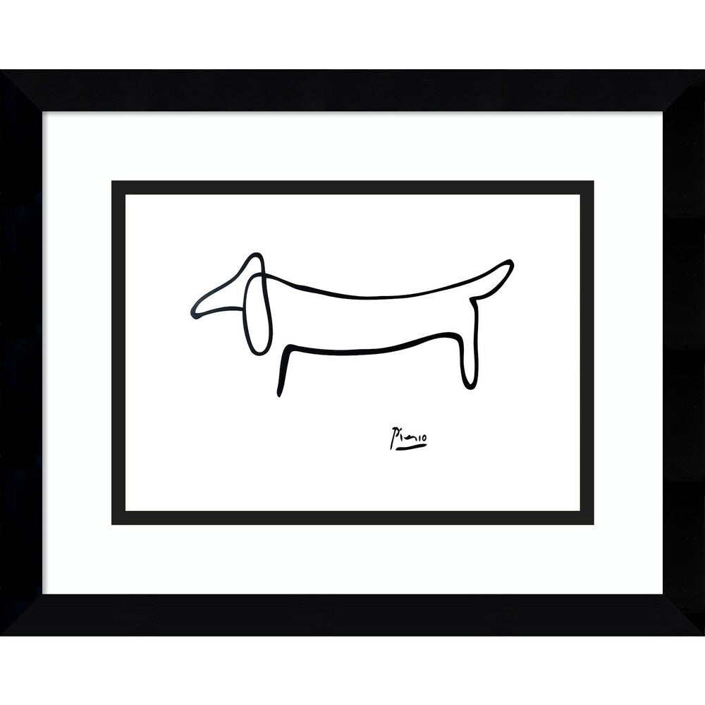 Porch & Den Pablo Picasso 'Le Chien (The Dog)' Framed Art Print