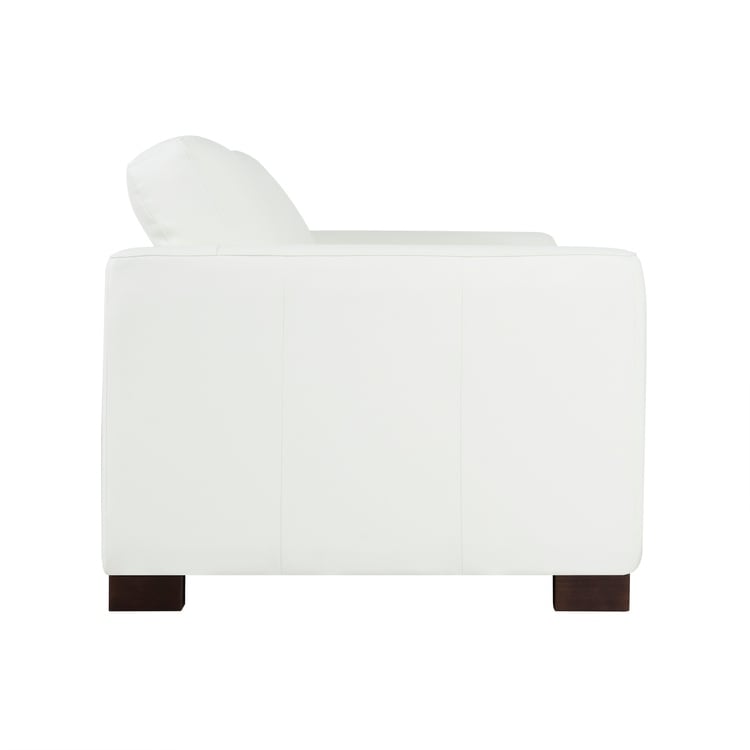 Canapé surdimensionné en cuir véritable - Confort ultime Canapé de salon milieu du siècle Canapé moderne avec pieds en blocs robustes