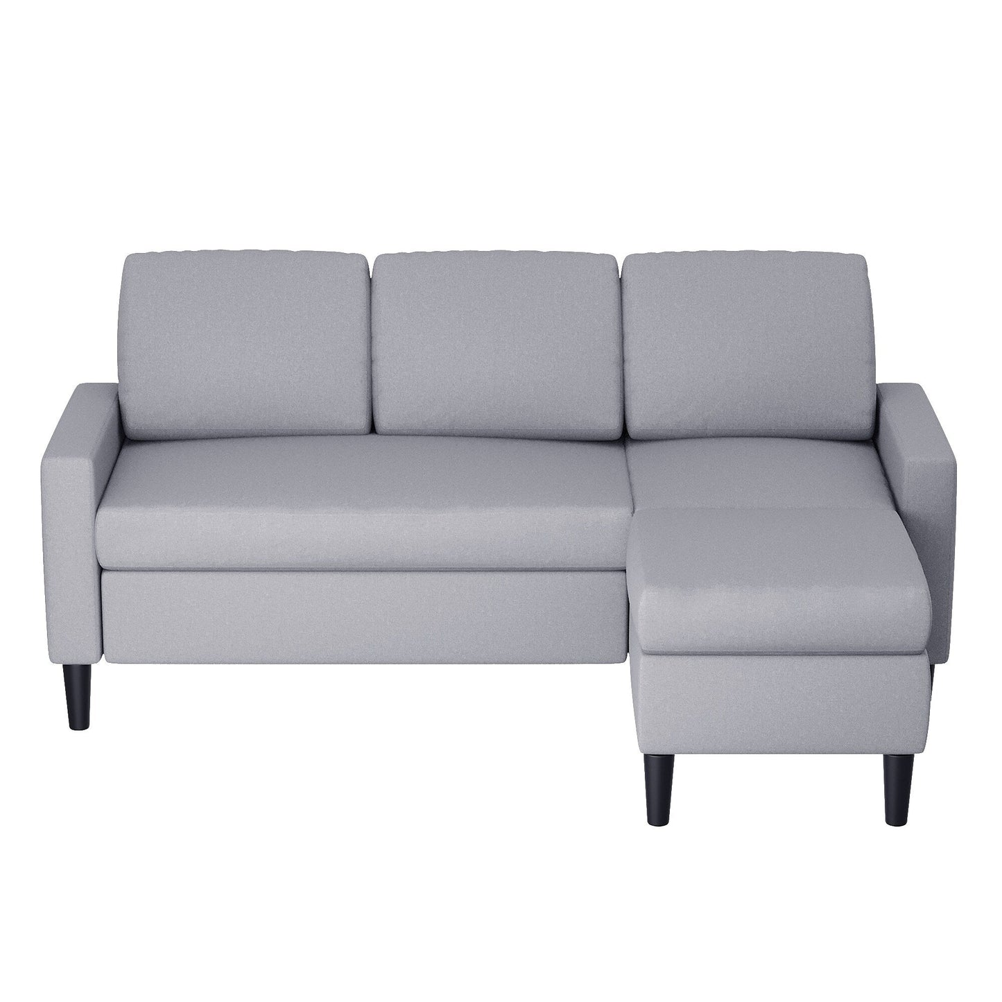 Canapé sectionnel convertible Futzca 74, petit canapé en L