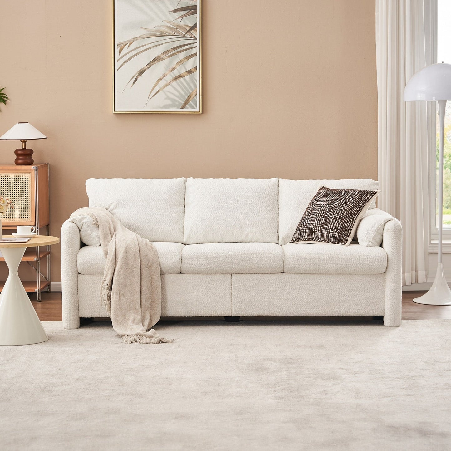 GDFStudio - Canapé Chloé confortable en chenille - Ensemble de canapés rembourrés modernes