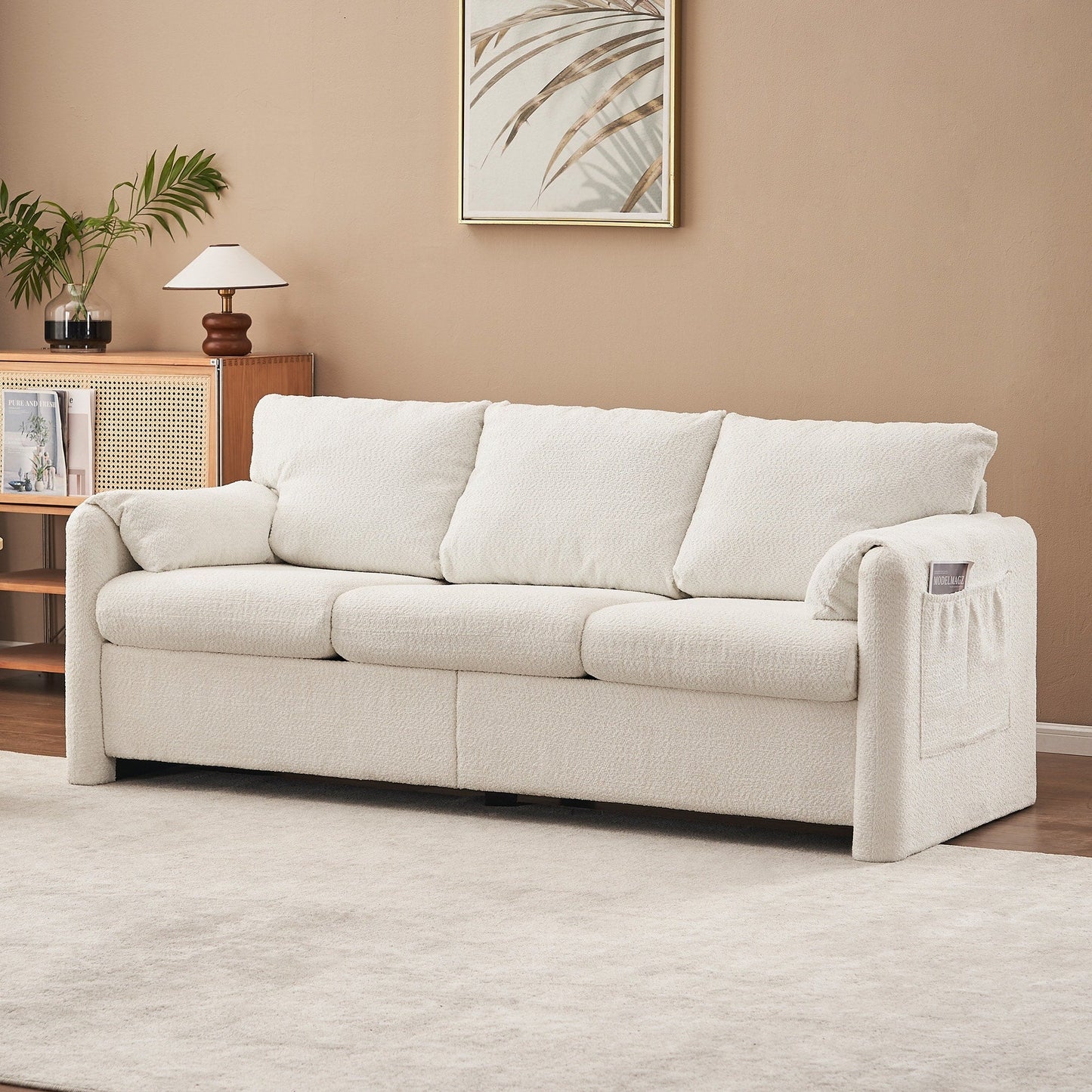 GDFStudio - Canapé Chloé confortable en chenille - Ensemble de canapés rembourrés modernes