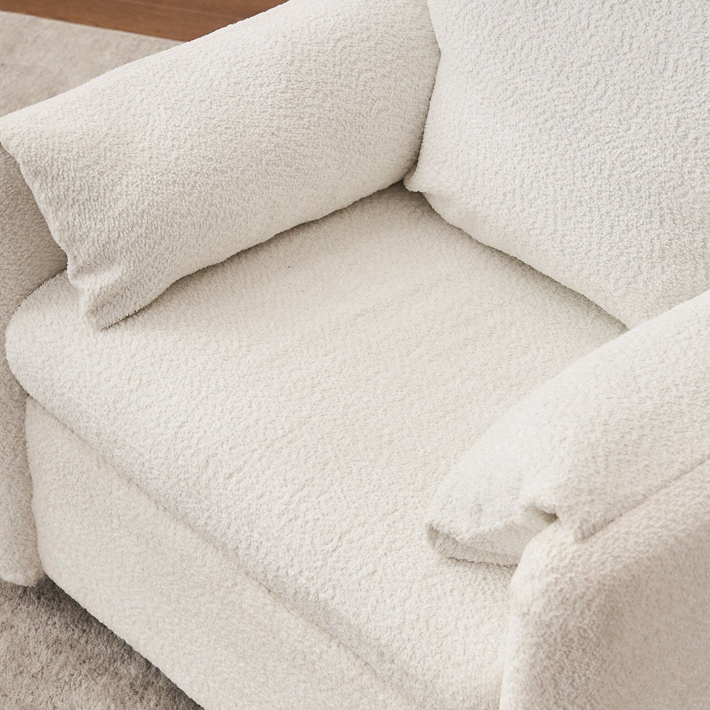 GDFStudio - Canapé Chloé confortable en chenille - Ensemble de canapés rembourrés modernes