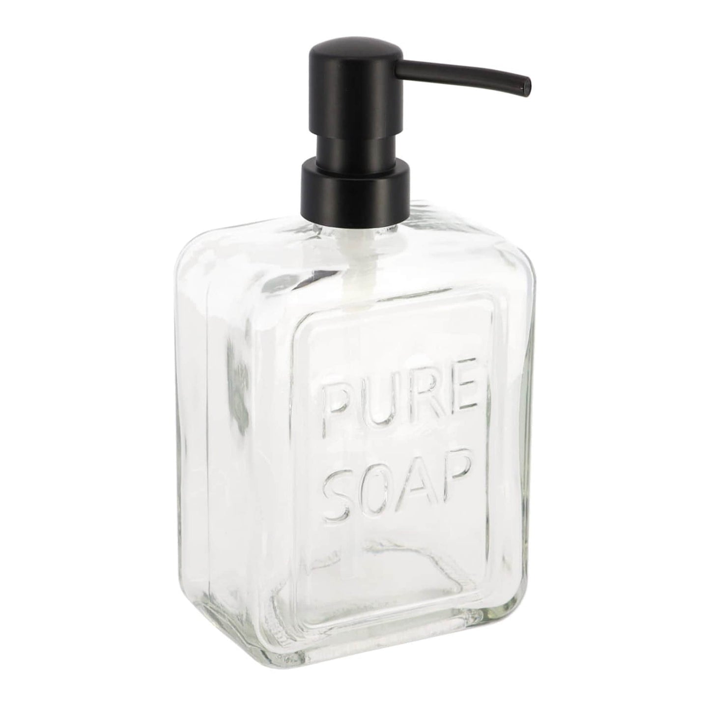 vintage Glass Soap Dispenser PURE SOAP 18 FL OZ - 18 Fl Oz