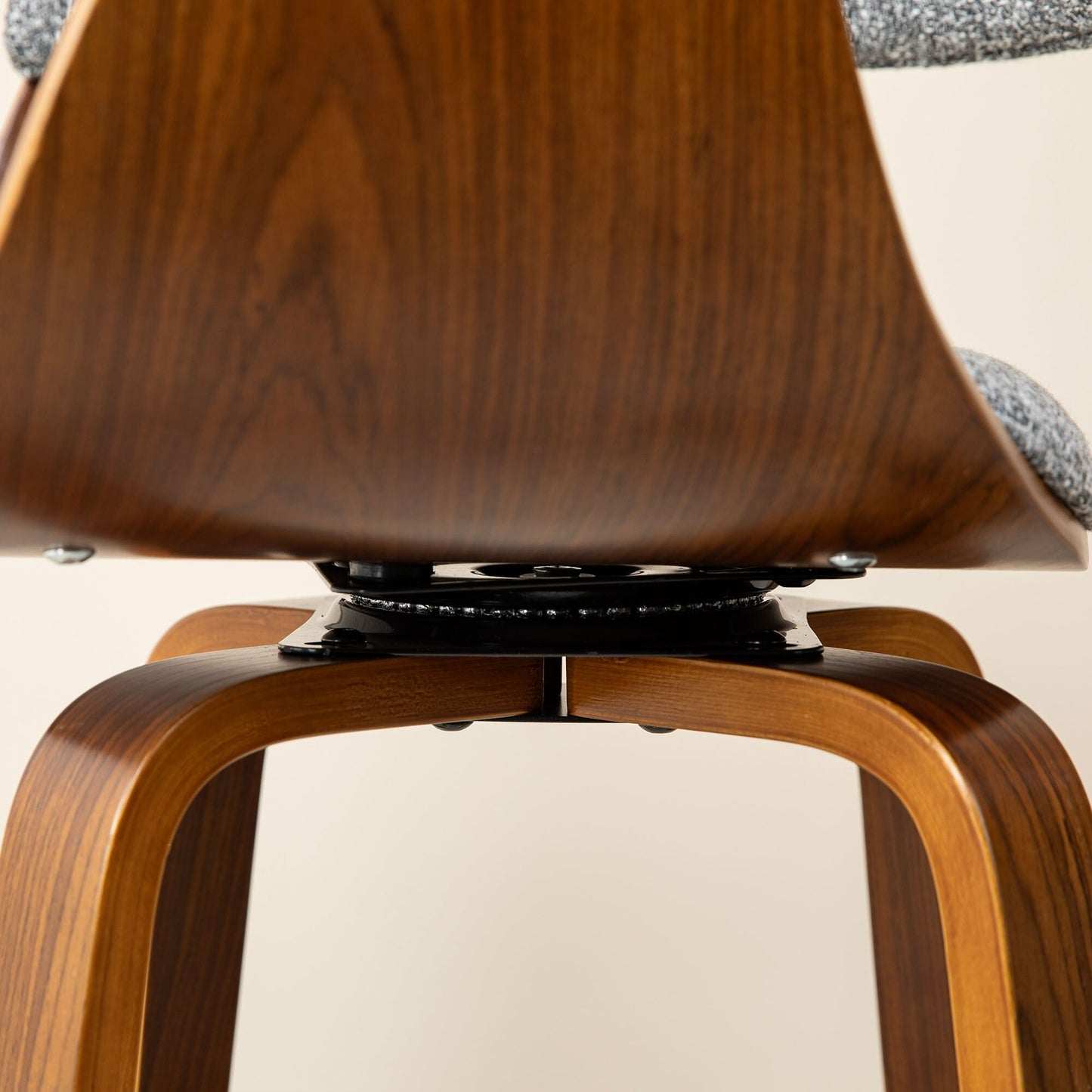 Glitzhome Set of 2 or 4 Modern Counter & Bar Height Wooden Swivel Bar Stools