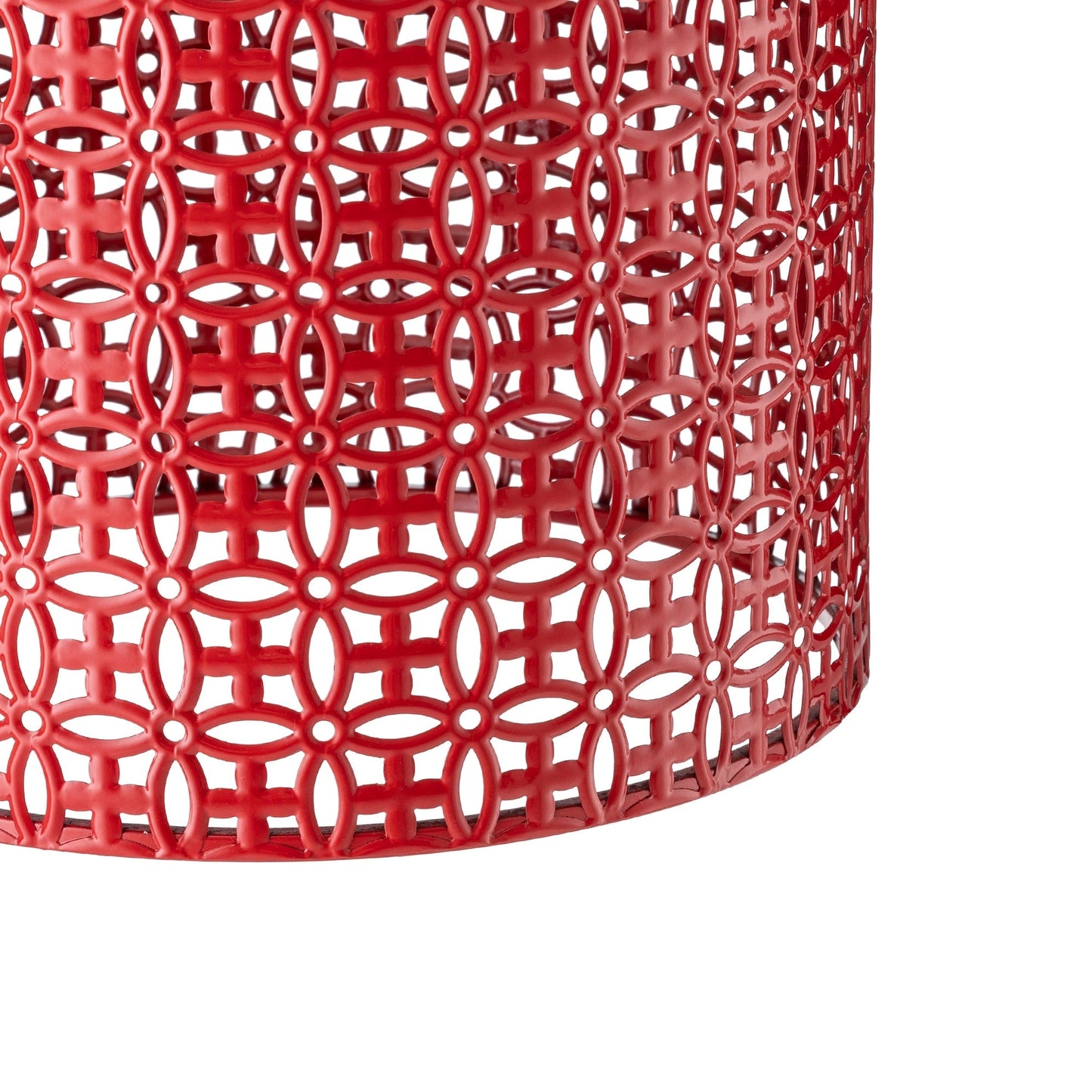 Glitzhome Set of 2 19.25H & 16.5H Multi-functional Metal Outdoor Table Garden Stool