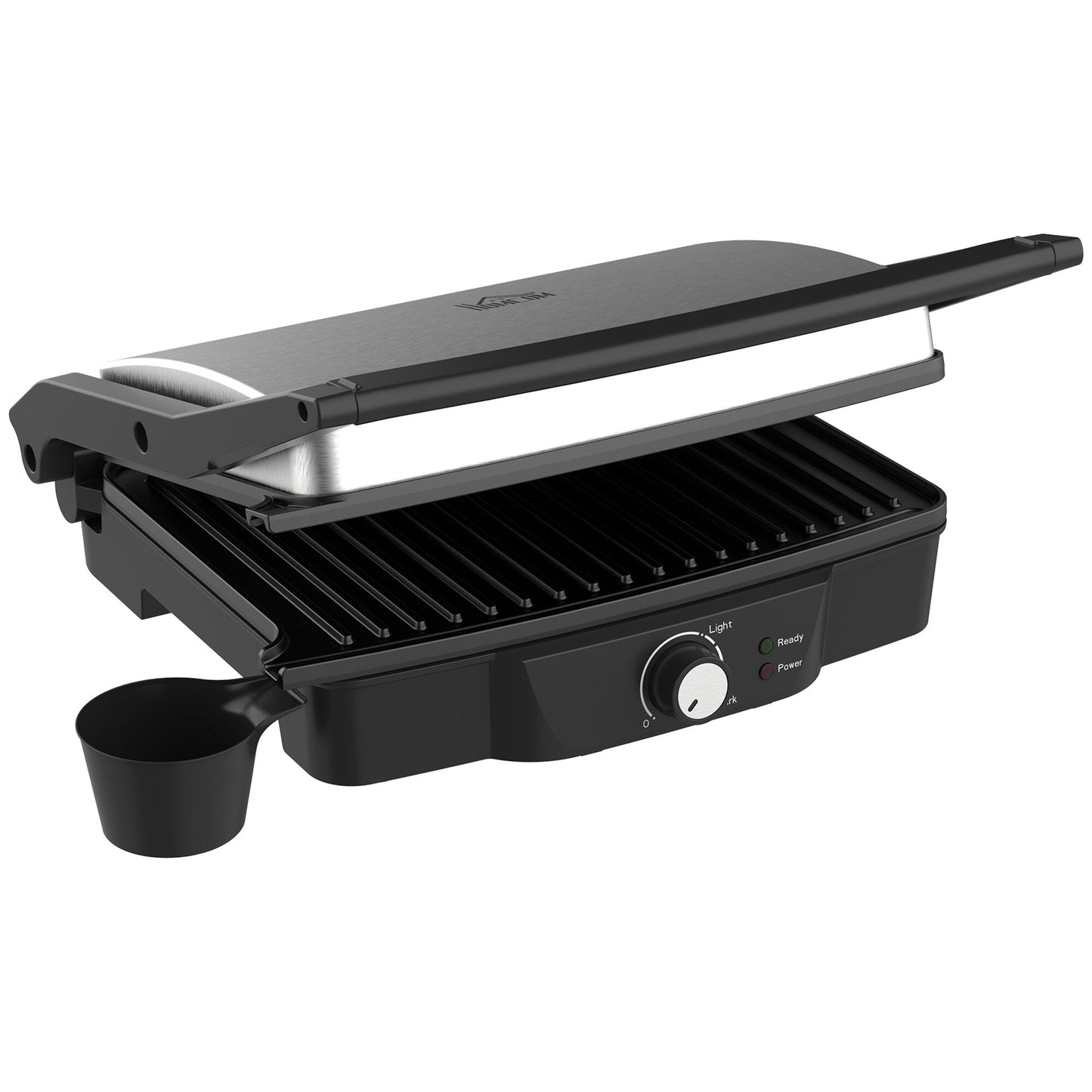 HOMCOM Large Panini Press Sandwich Maker and Grill, Cooking Gift - 13.75 L x 12.75 W x 4.75 H