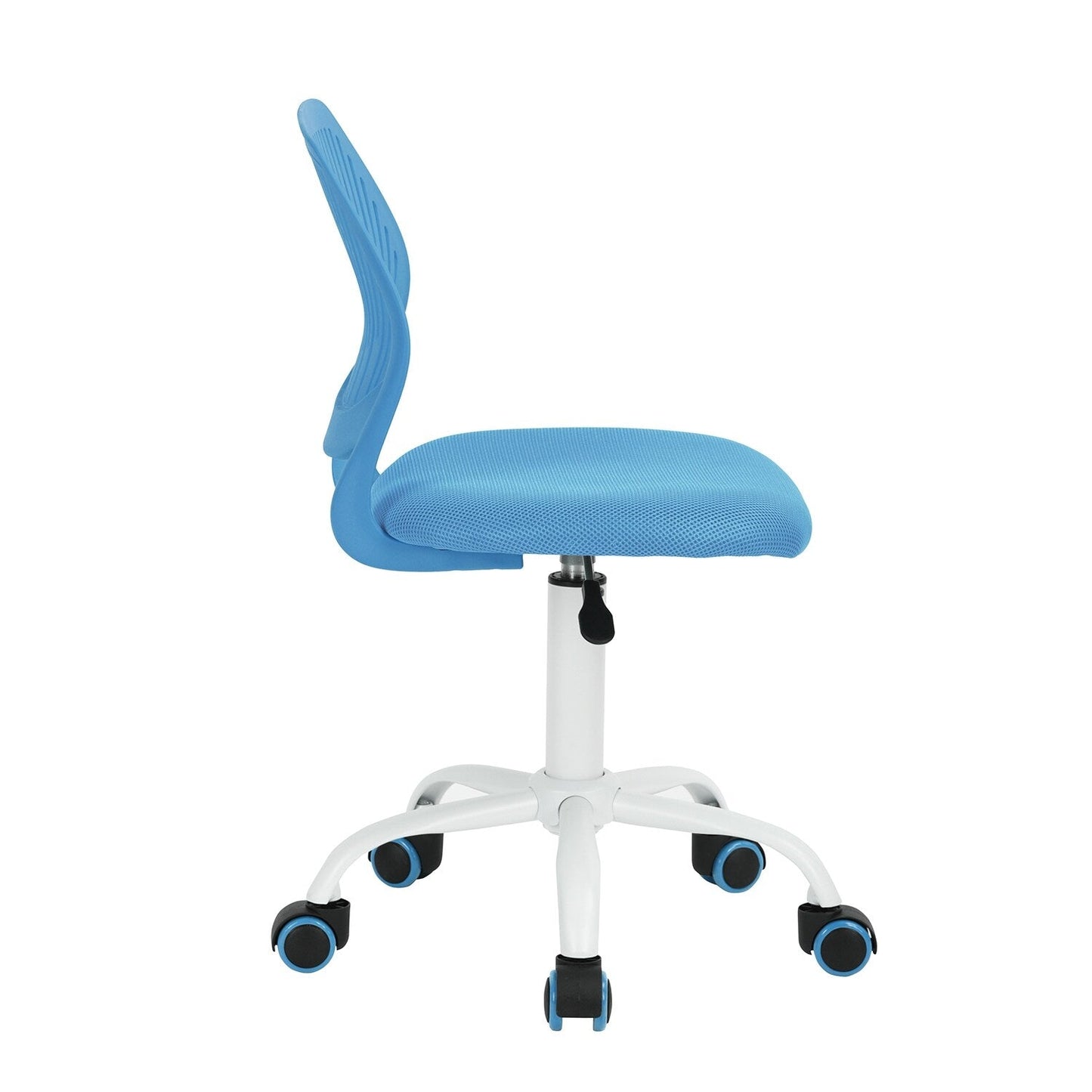 HomyLin Armless Swivel Kids Desk Chair with Mesh Padded Seating