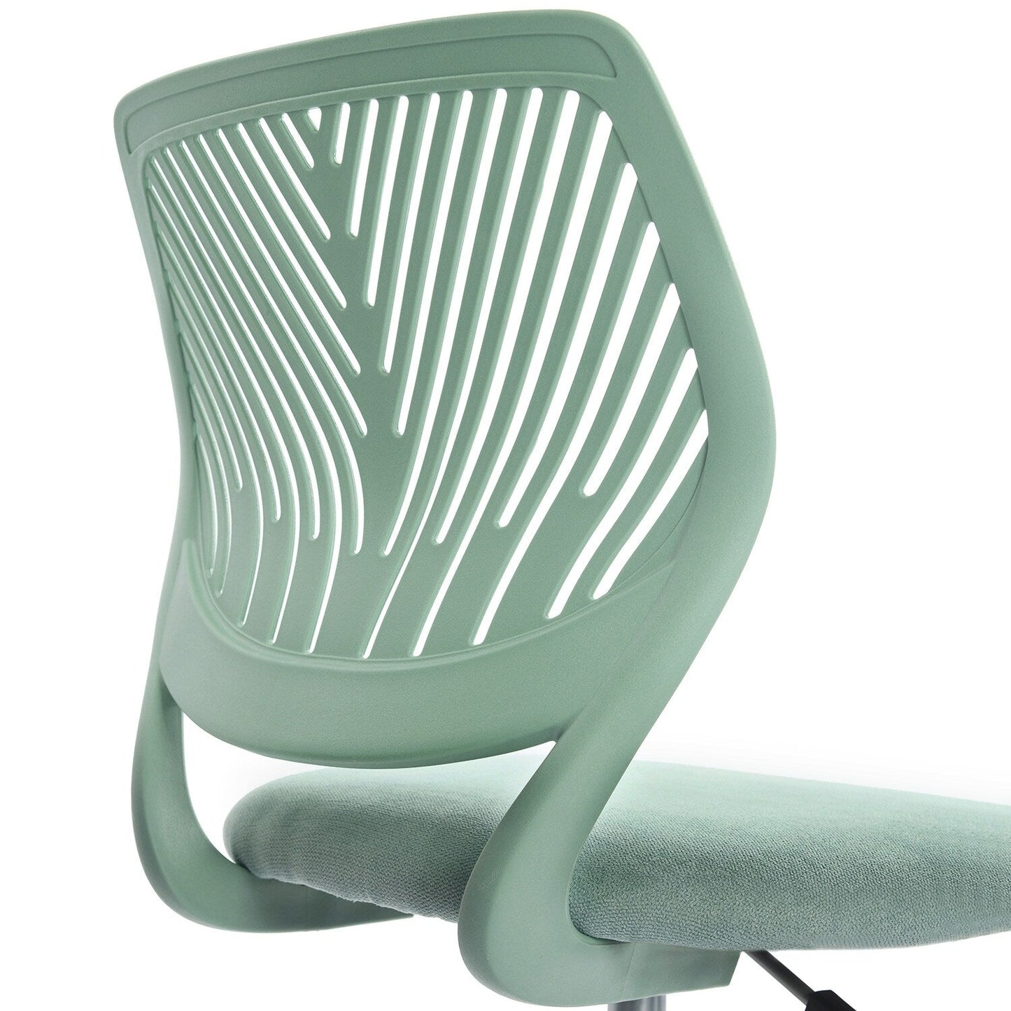 HomyLin Armless Swivel Kids Desk Chair with Mesh Padded Seating