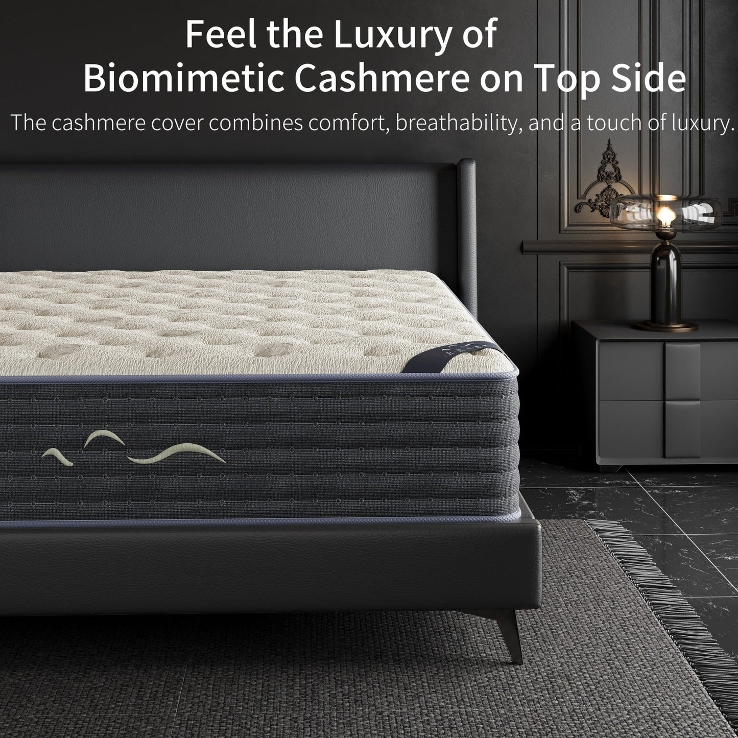 SweDrea 14 in. Luxurious Double-Sided Hybrid Mattress – Medium/Firm with CertiPUR-US, SGS and OEKO-TEX
