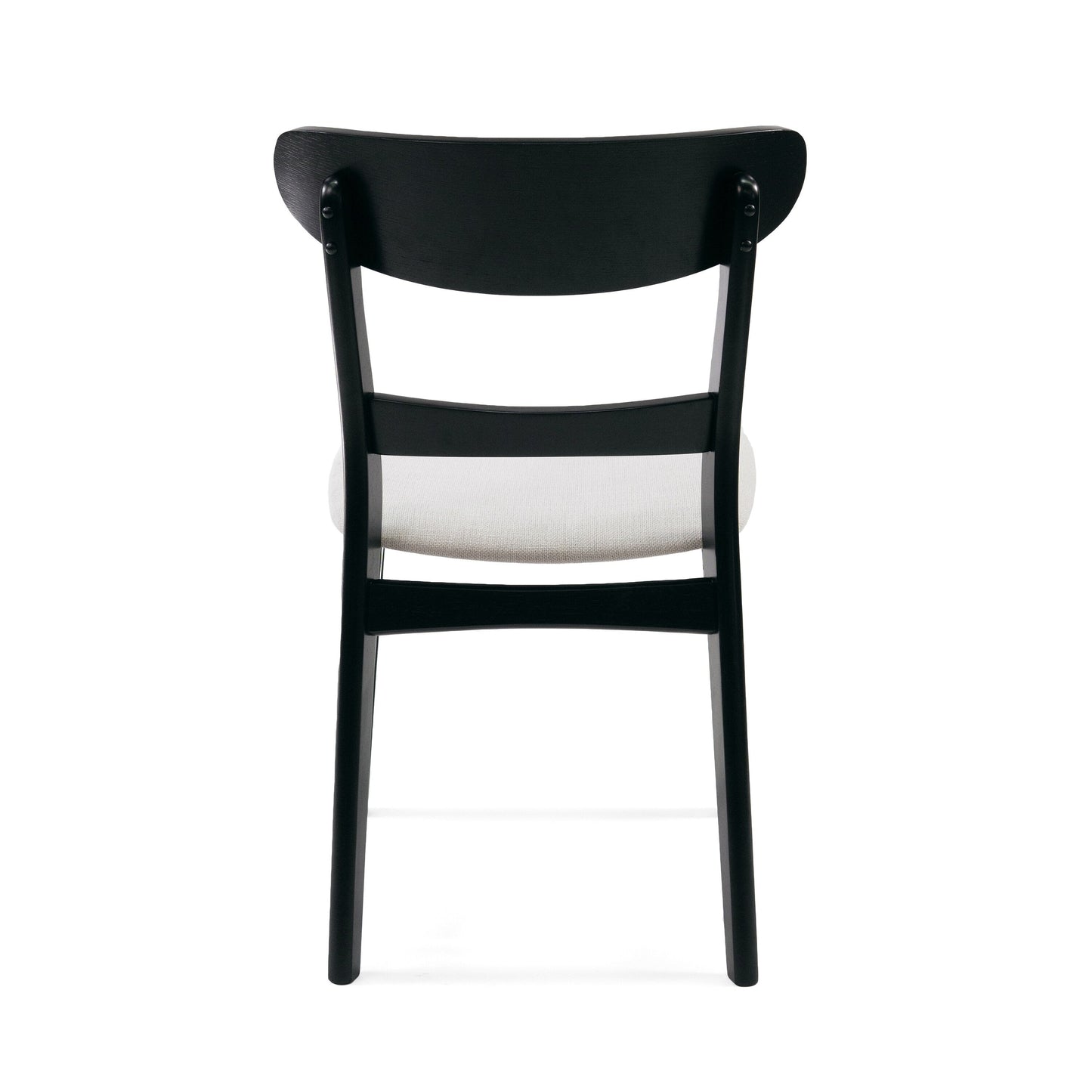 Abrielle Mid-Century Modern Upholstered Rubberwood Dining Chair (Set of 2) by Christopher Knight Home