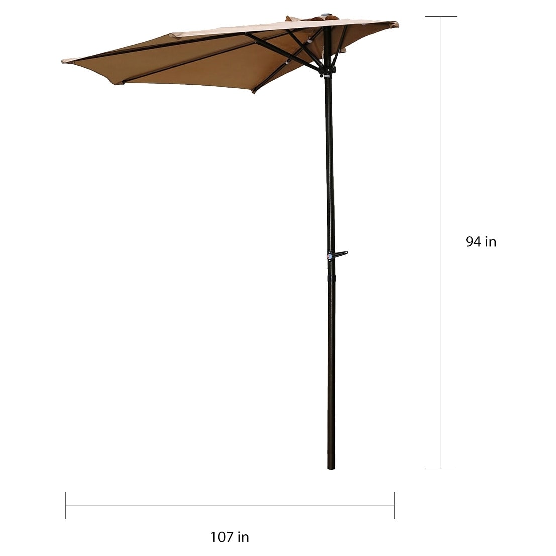 St. Kitts 9-foot Wall Hugger Patio Umbrella