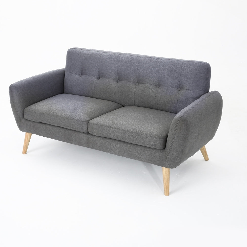 Canapé capitonné Josephine de style milieu du siècle par Christopher Knight Home
