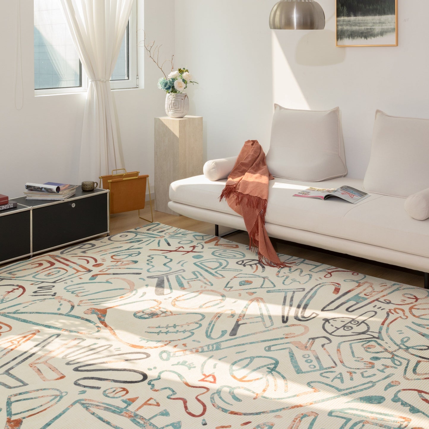 Katie Merz SPORTSGLYPHS Baseball Area Rug