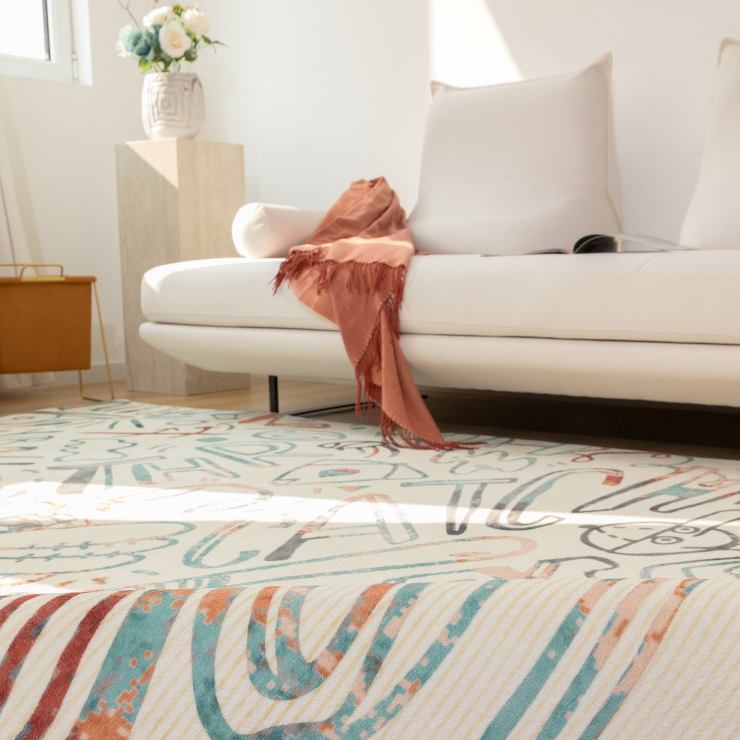 Katie Merz SPORTSGLYPHS Baseball Area Rug